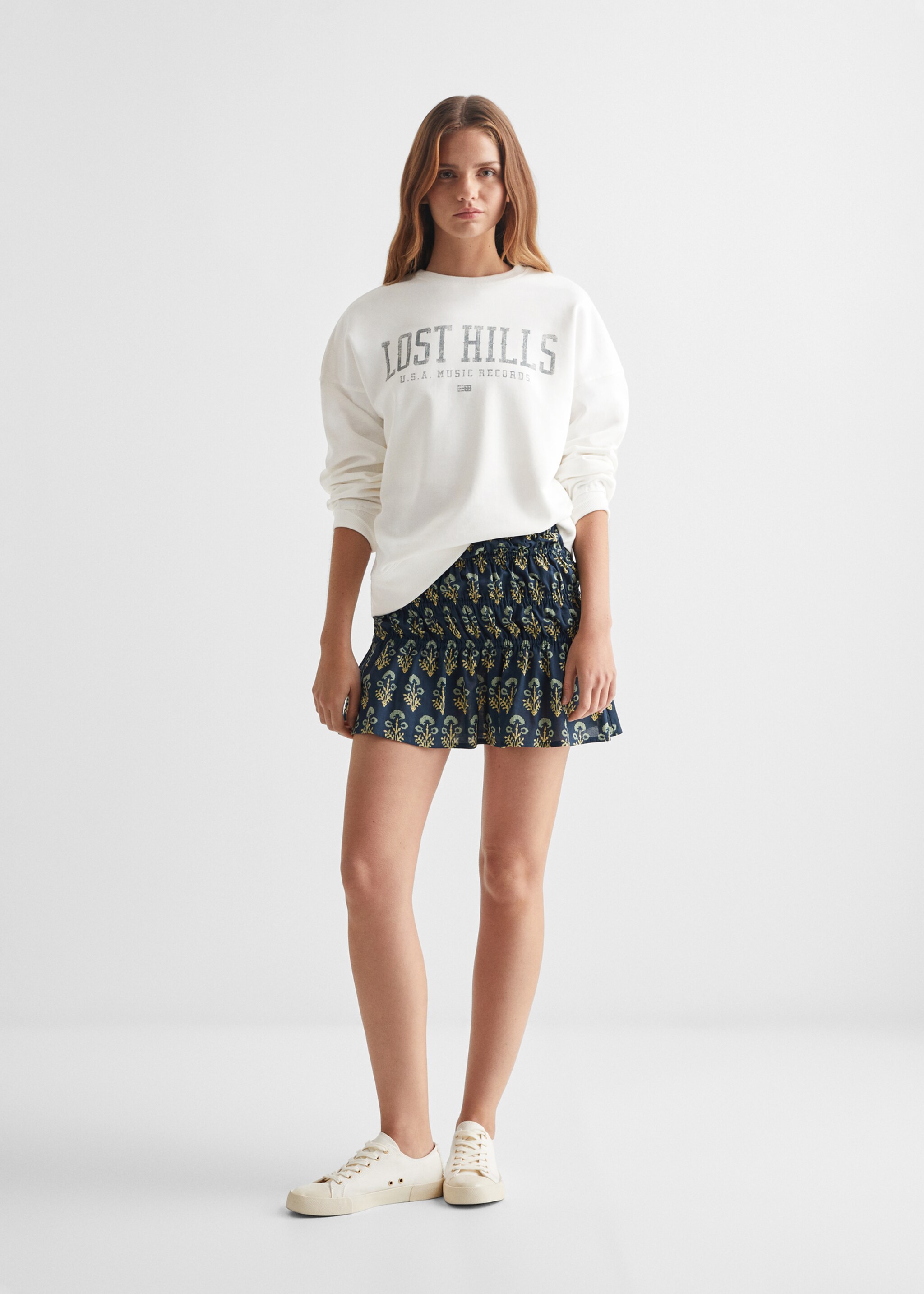 Message cotton sweatshirt - General plane