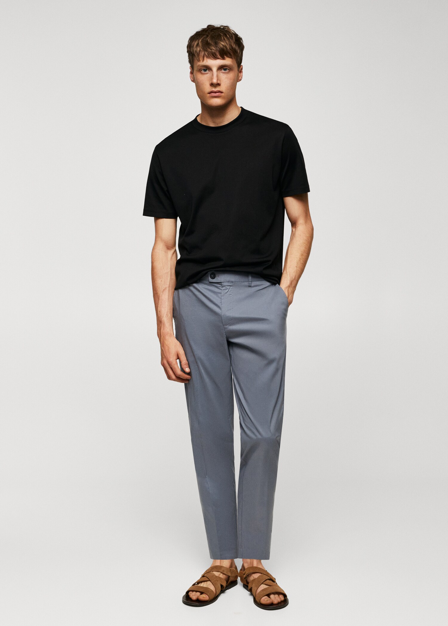 Mercerised regular-fit  t-shirt - General plane