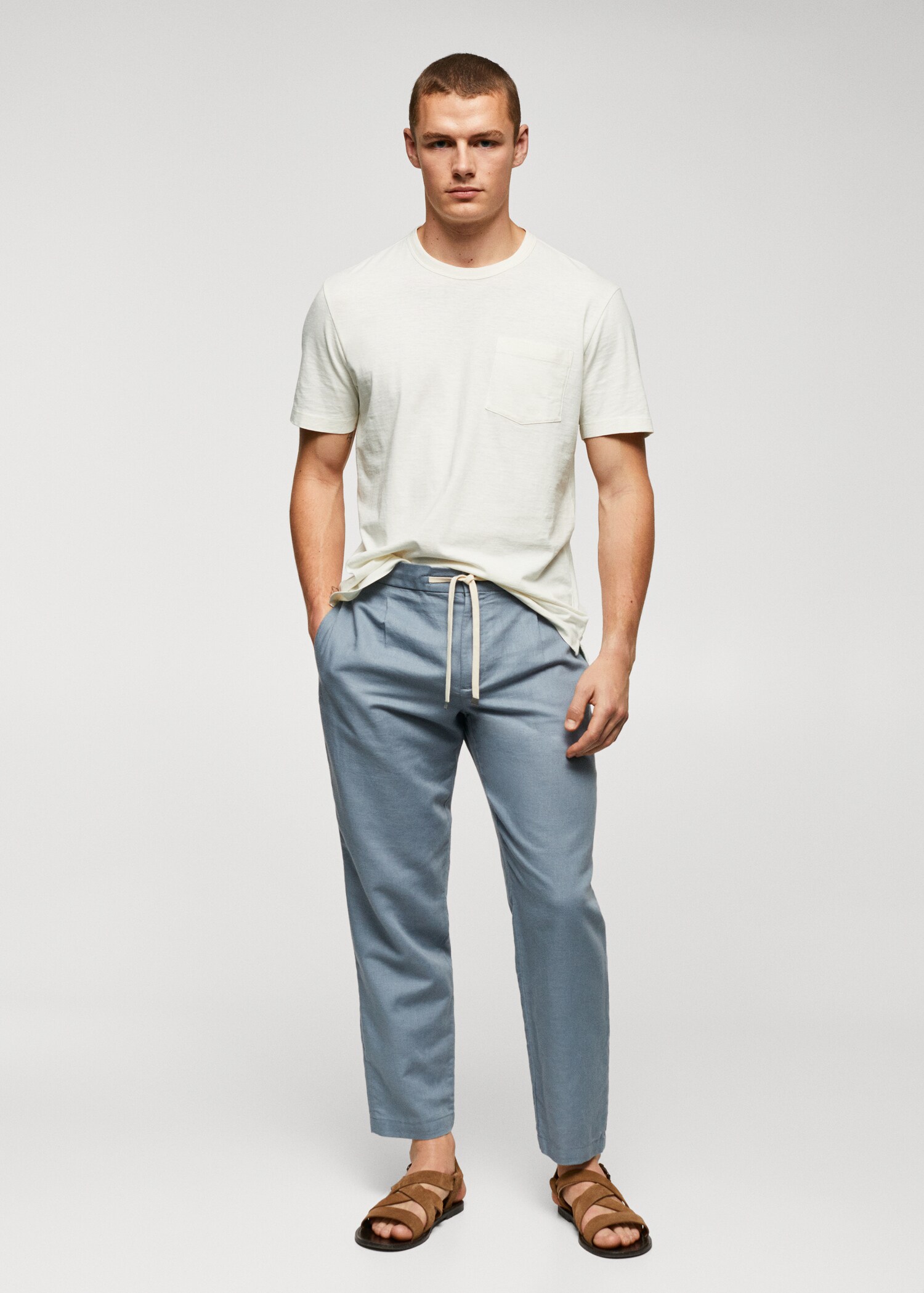 100% cotton t-shirt with pocket - General plane
