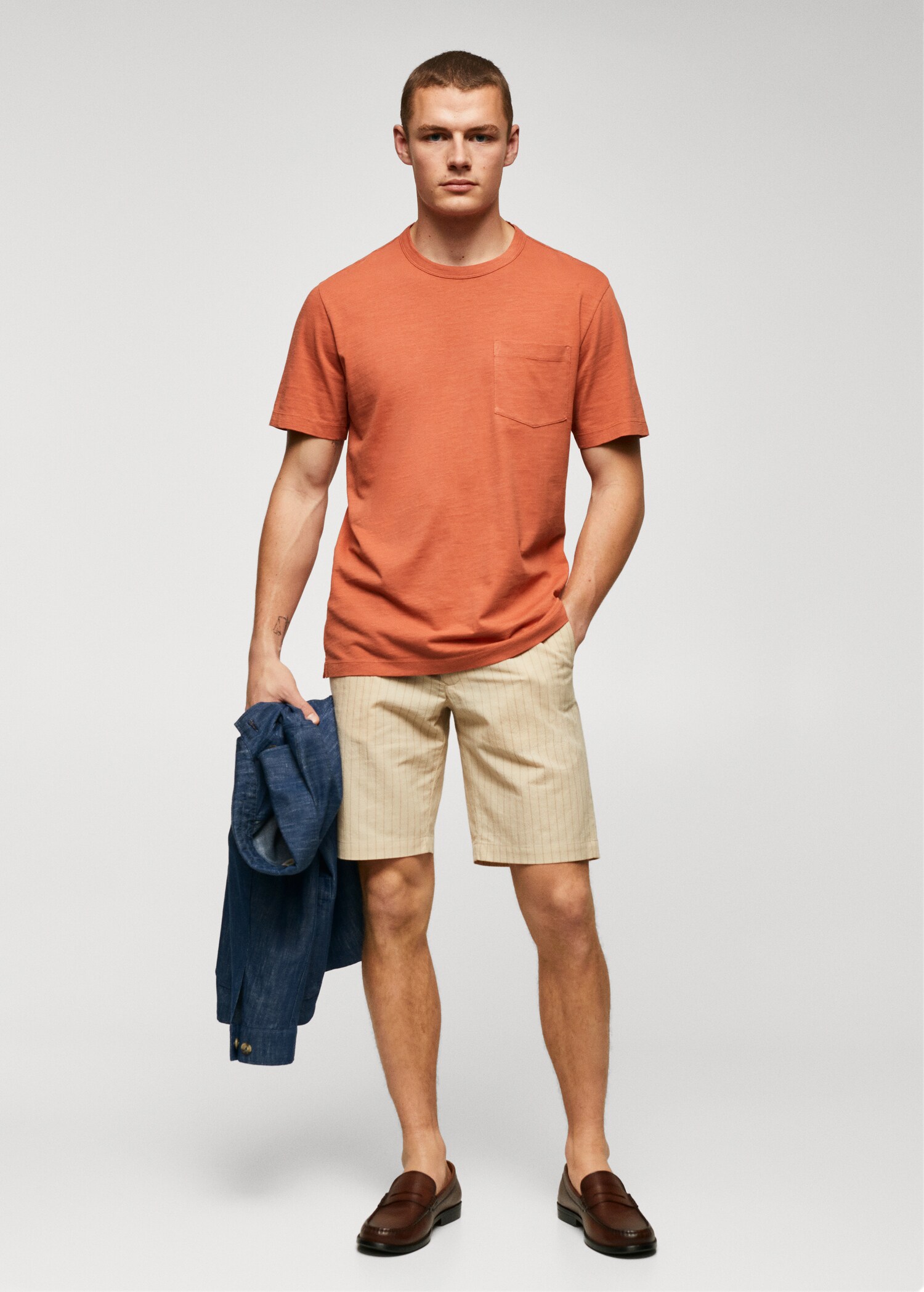 100% cotton t-shirt with pocket - General plane