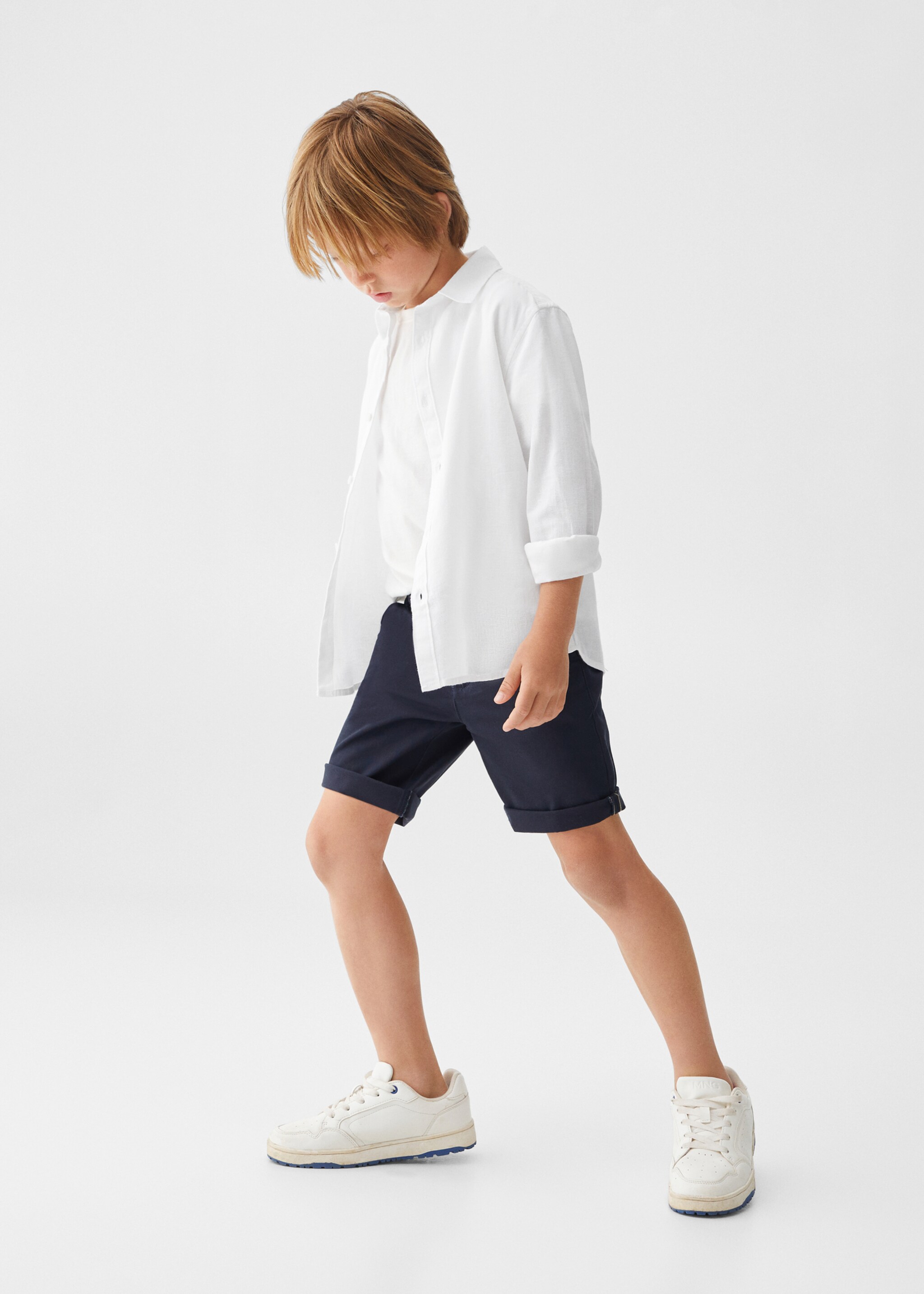 Regular Fit-Leinenhemd - Allgemeine Ansicht, Weiß. Ref: 57041502-00.