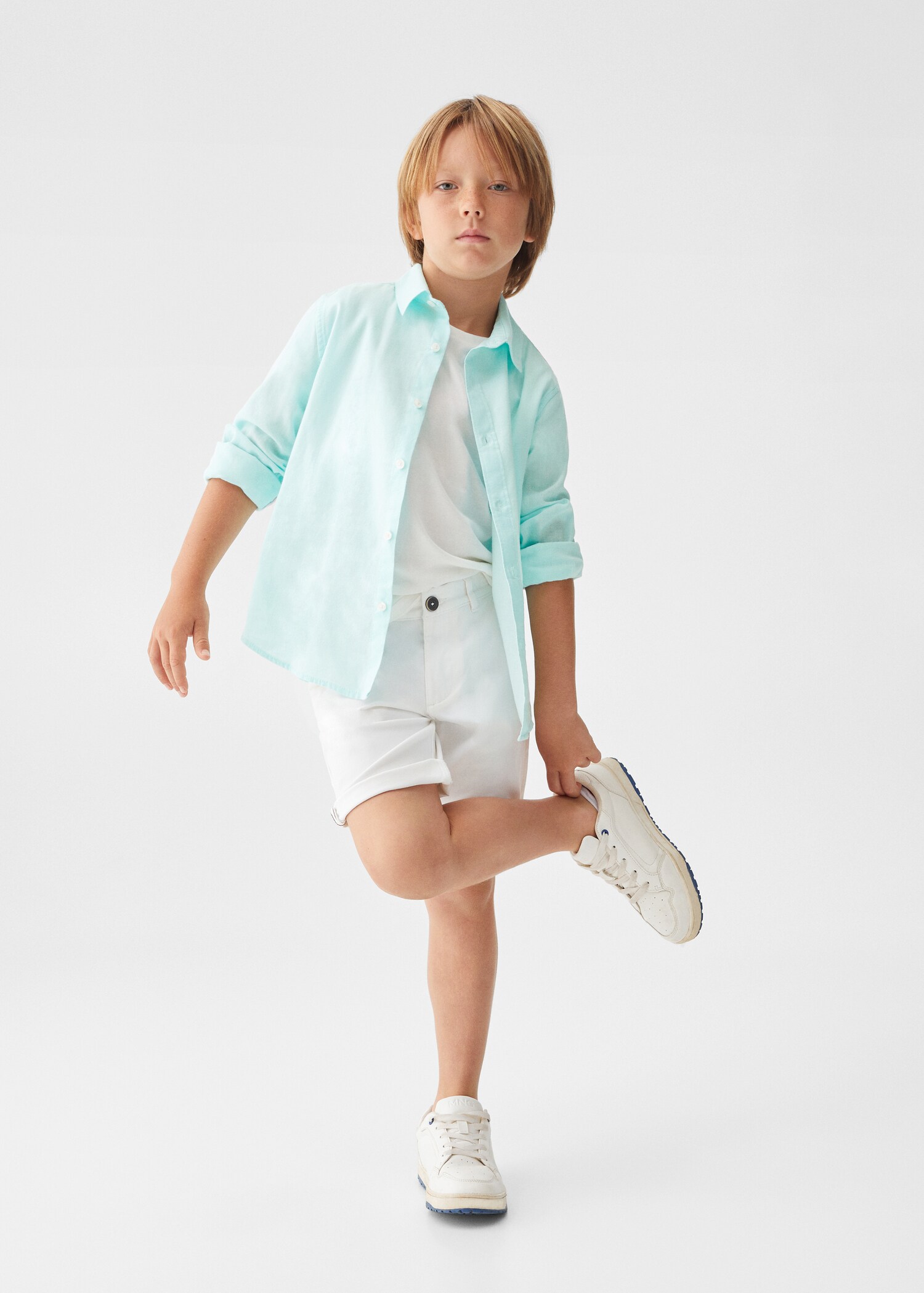 Regular-fit linen shirt - General plane