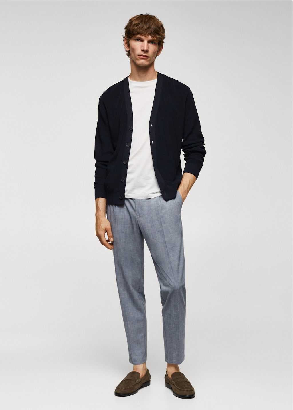 Pantalon imprime pinces Homme MANGO OUTLET France metropolitaine