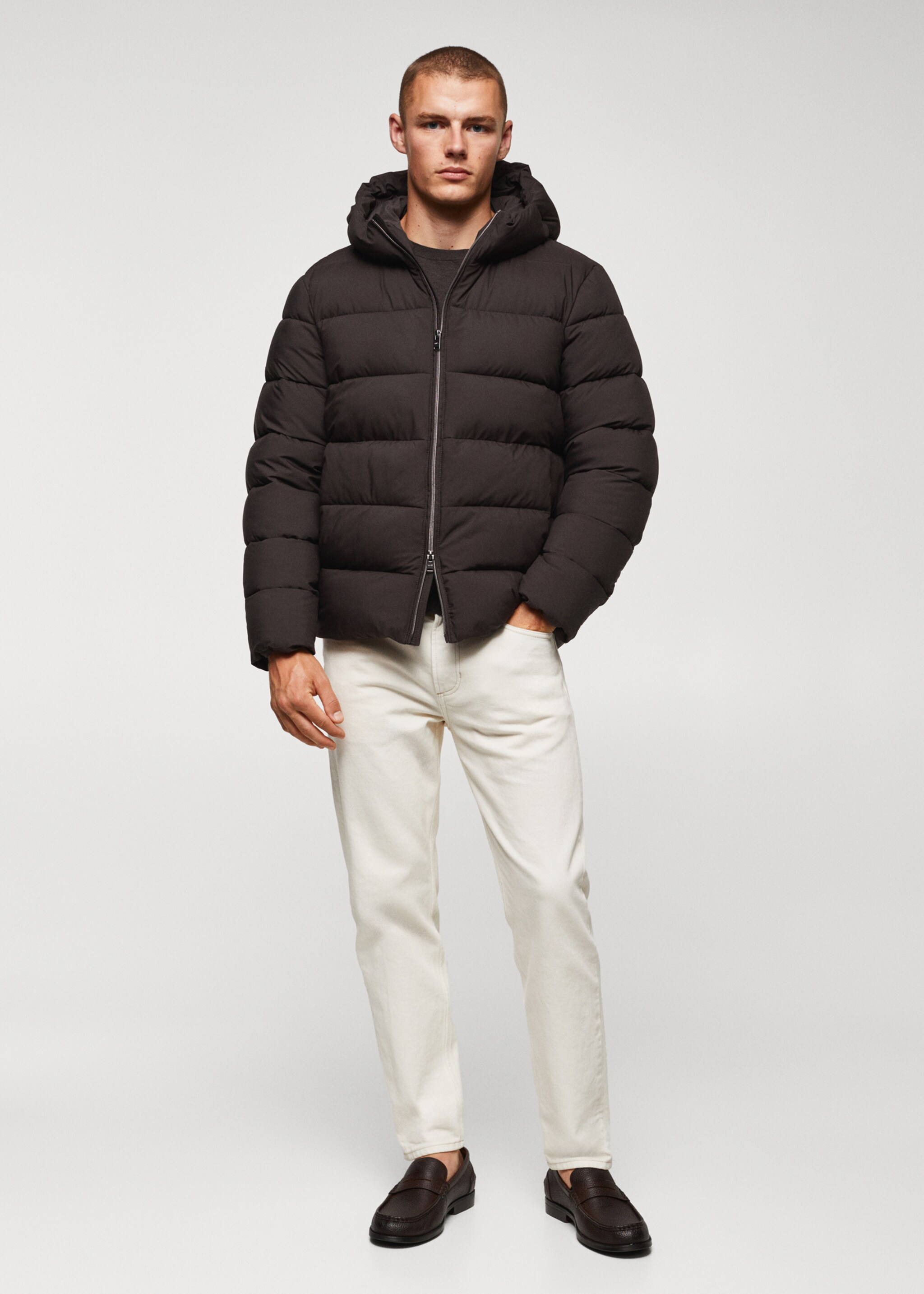 Anorac embuatat impermeable termoregulador - Pla general
