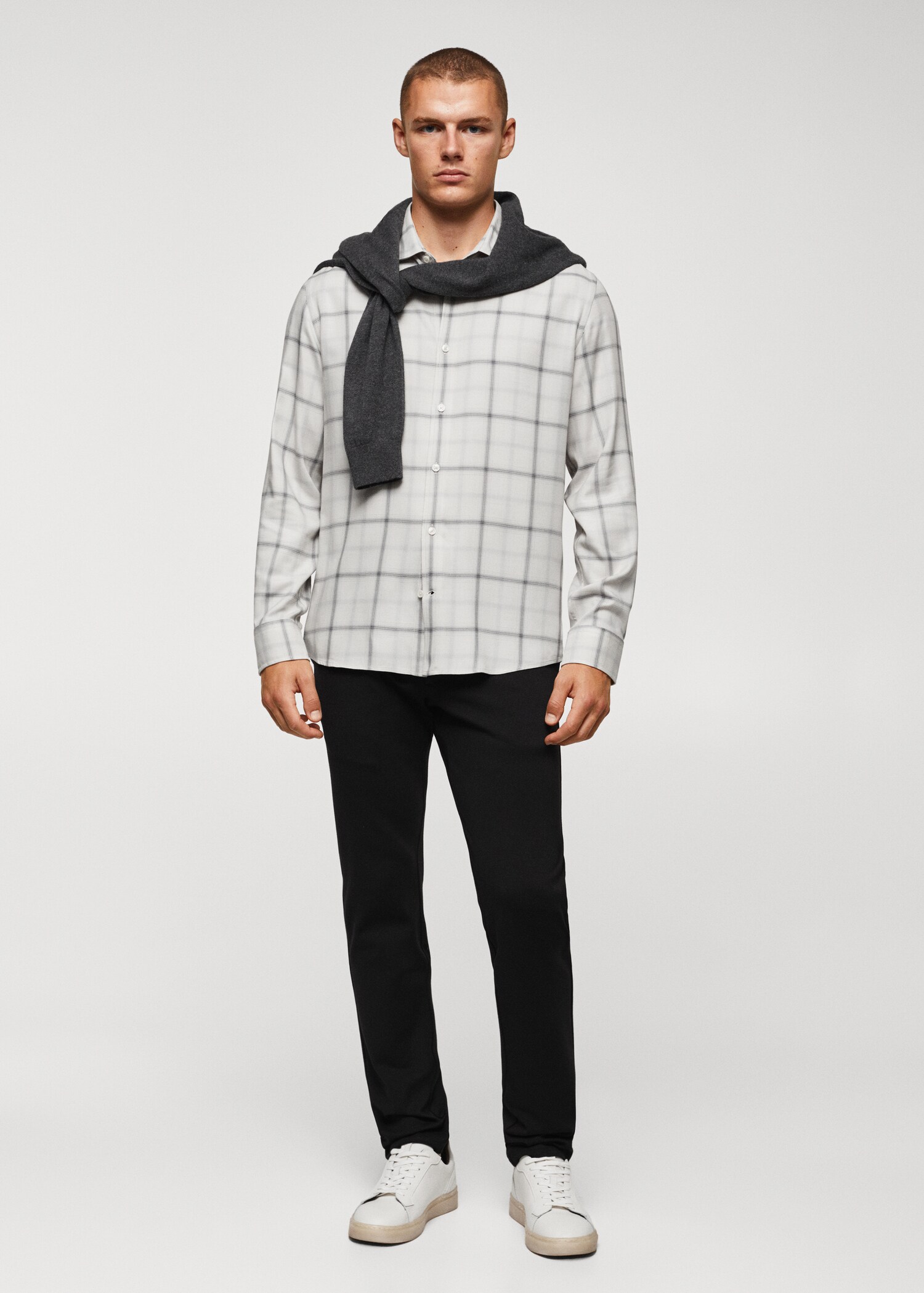 Chemise regular-fit carreaux-fenêtres - Plan général