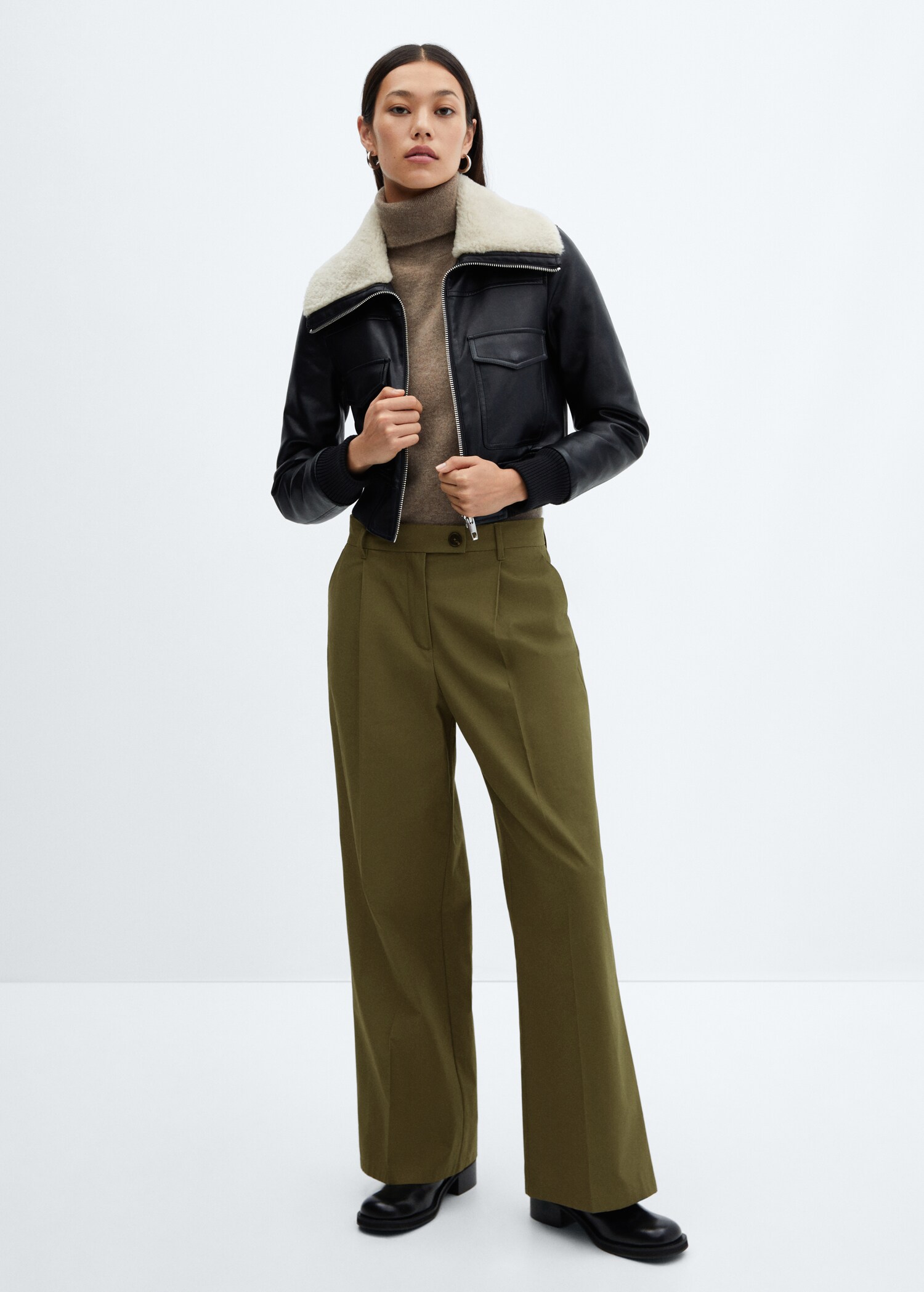 Pantalon pinces wideleg - Plan général