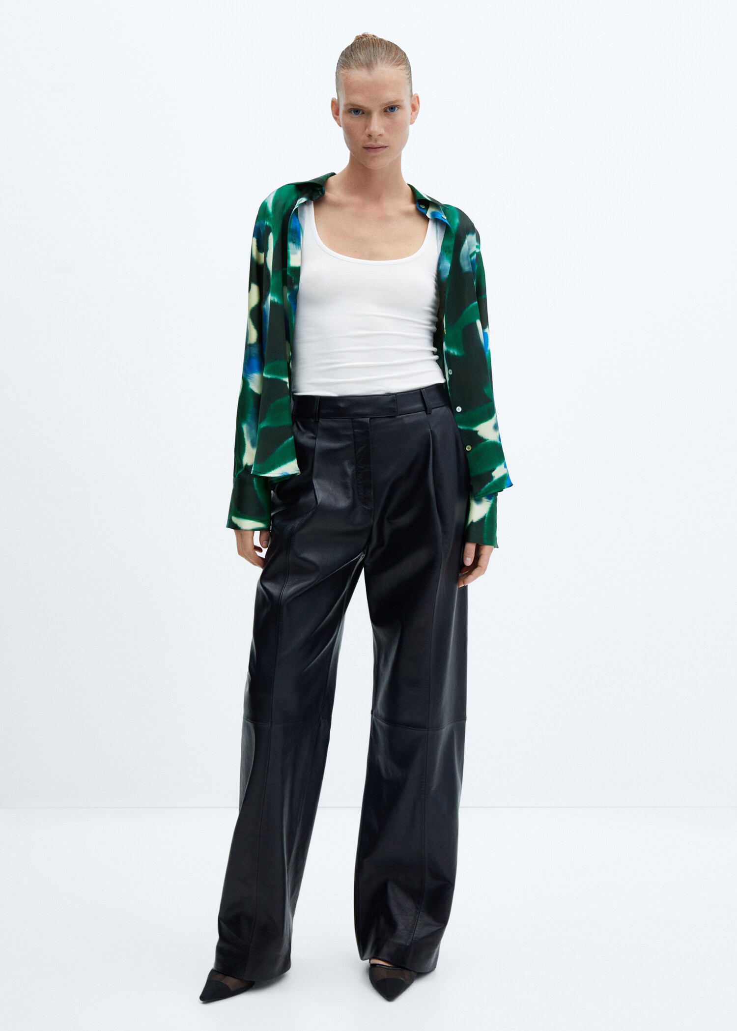Flowy printed shirt - General plane