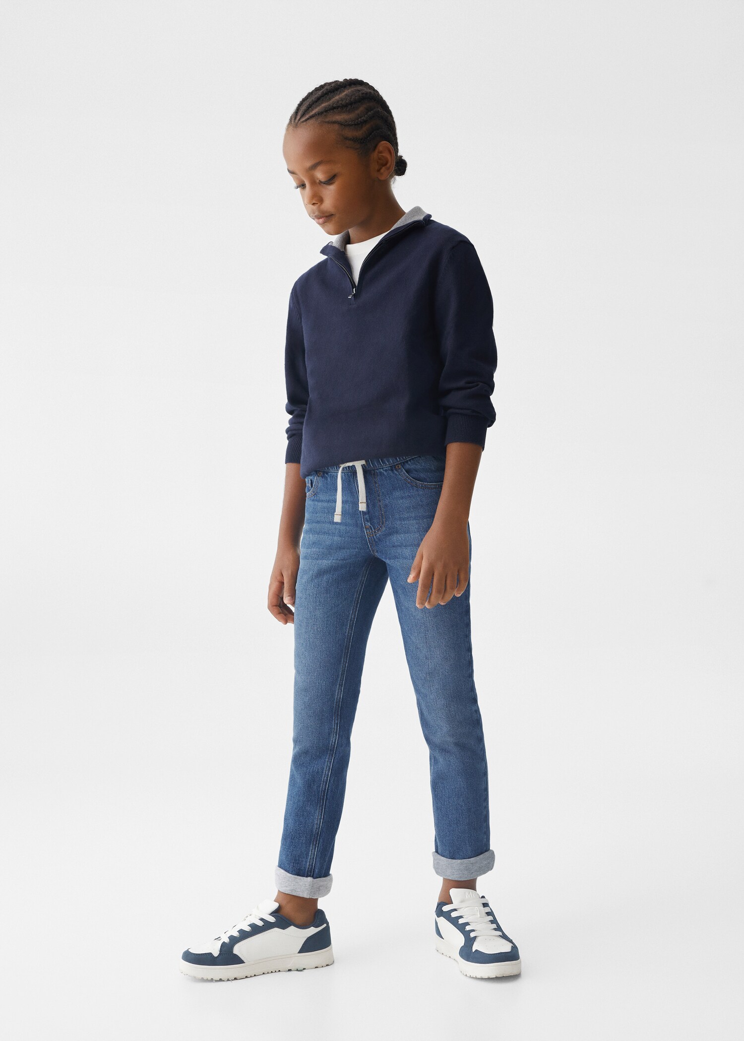 Drawstring waist jeans - General plane