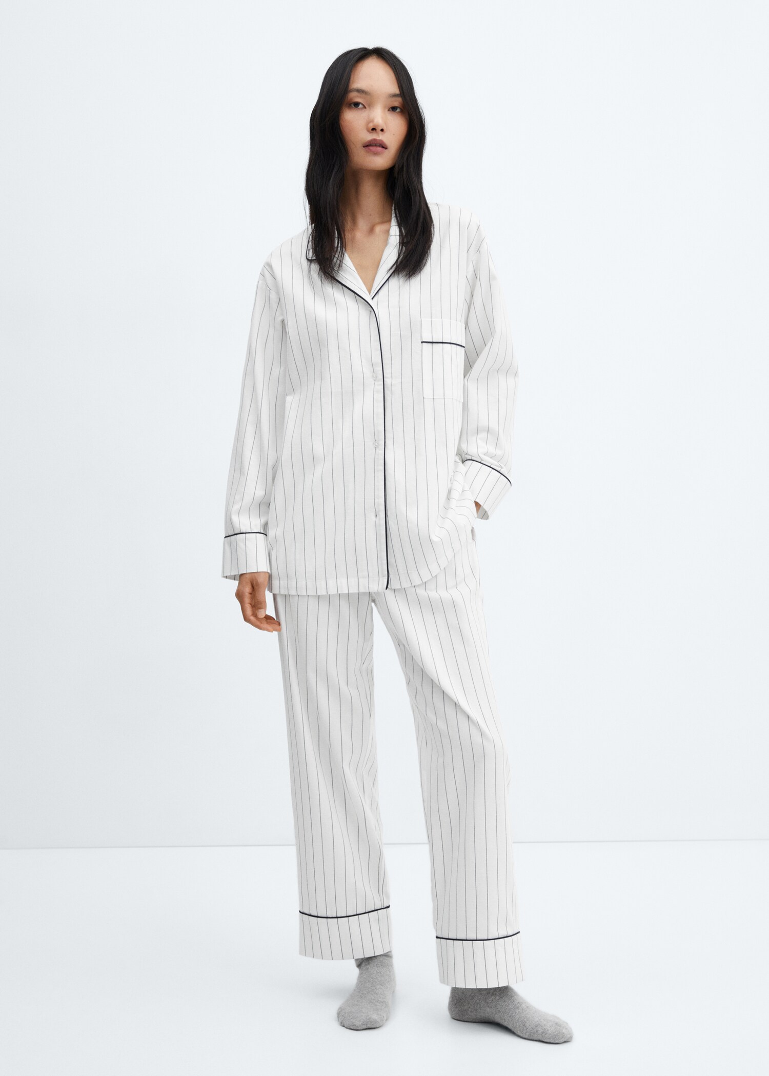 Camicia pigiama righe - Piano generale