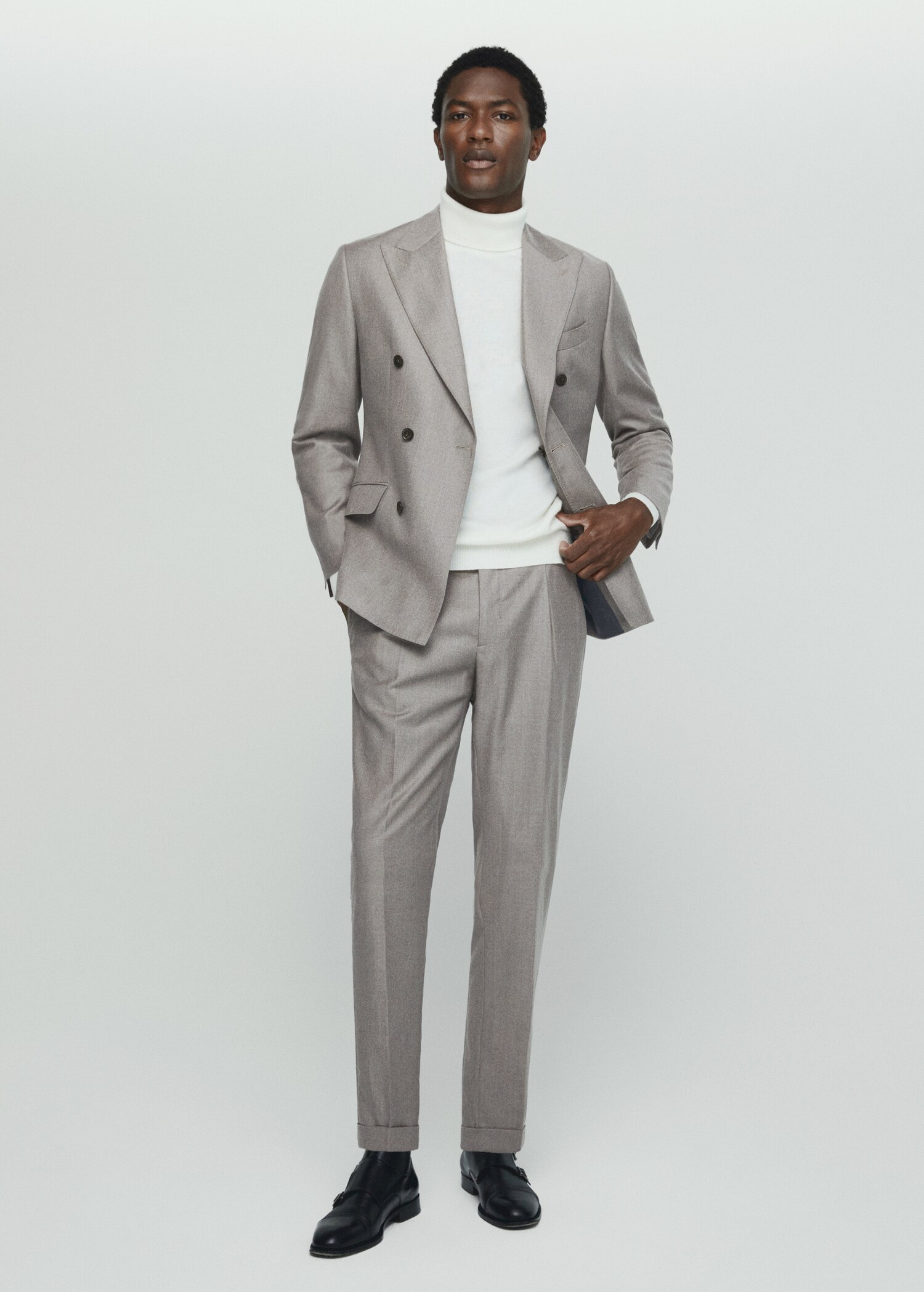 Virgin wool suit trousers - General plane