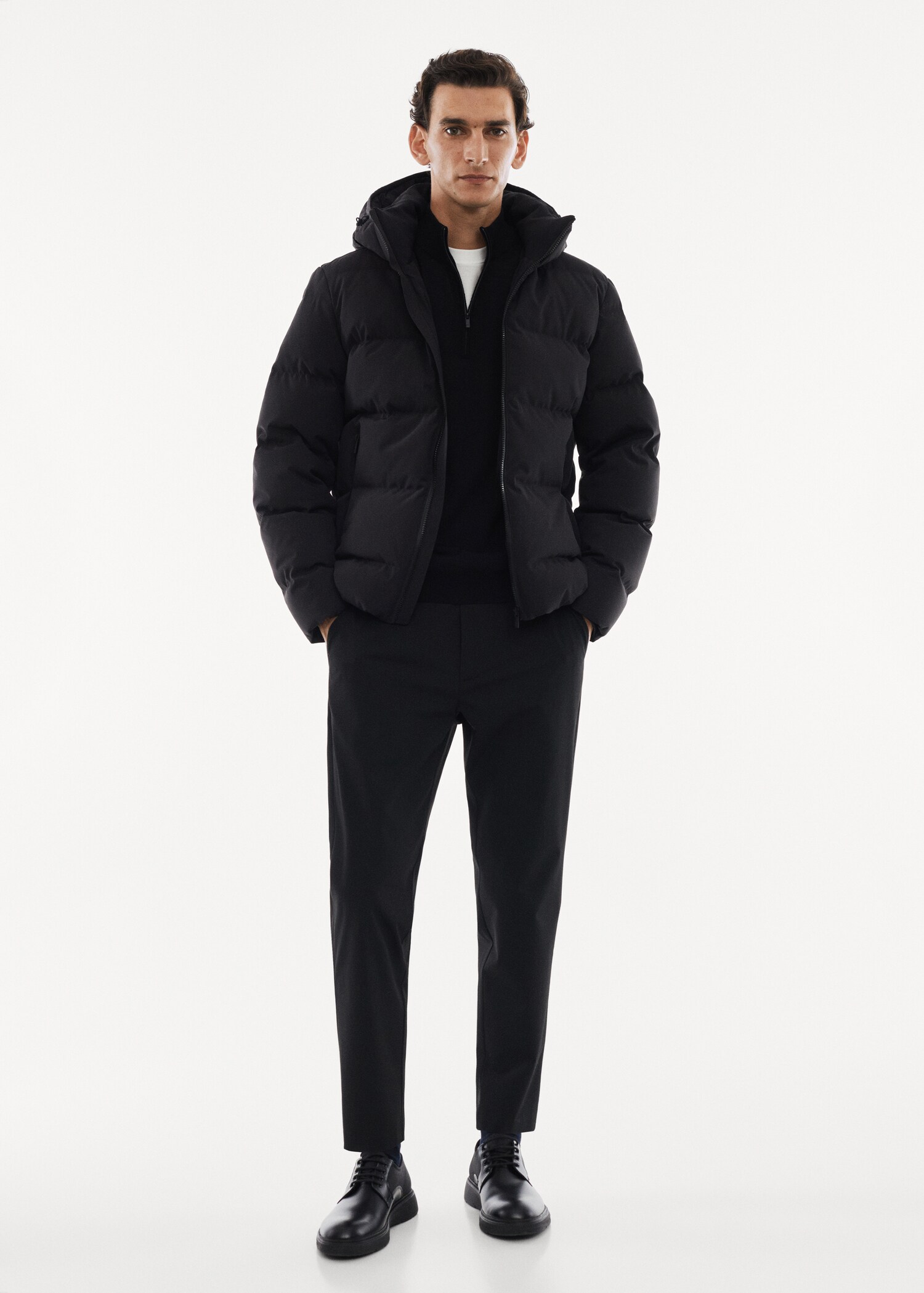 Anorak pluma water repellent - Plano general