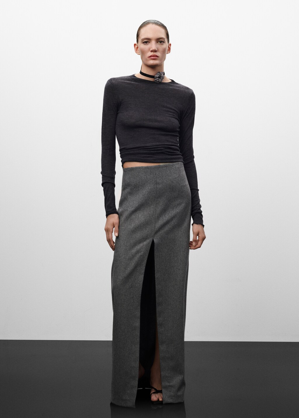 Cargo skirt with slit - Women | MANGO OUTLET USA