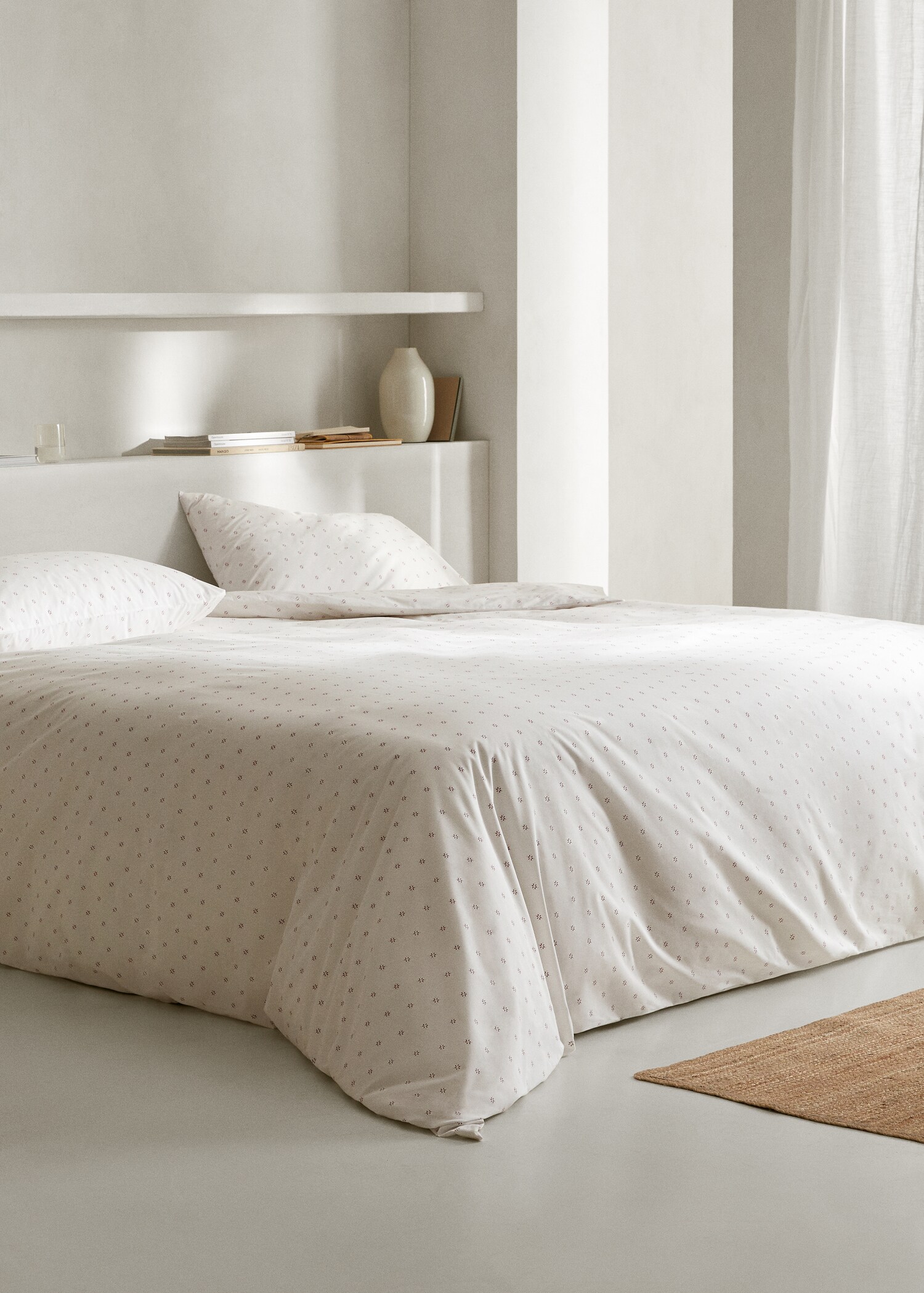 Dekbedovertrek bloemetjesprint Bed 135 cm - Overzichtstekening