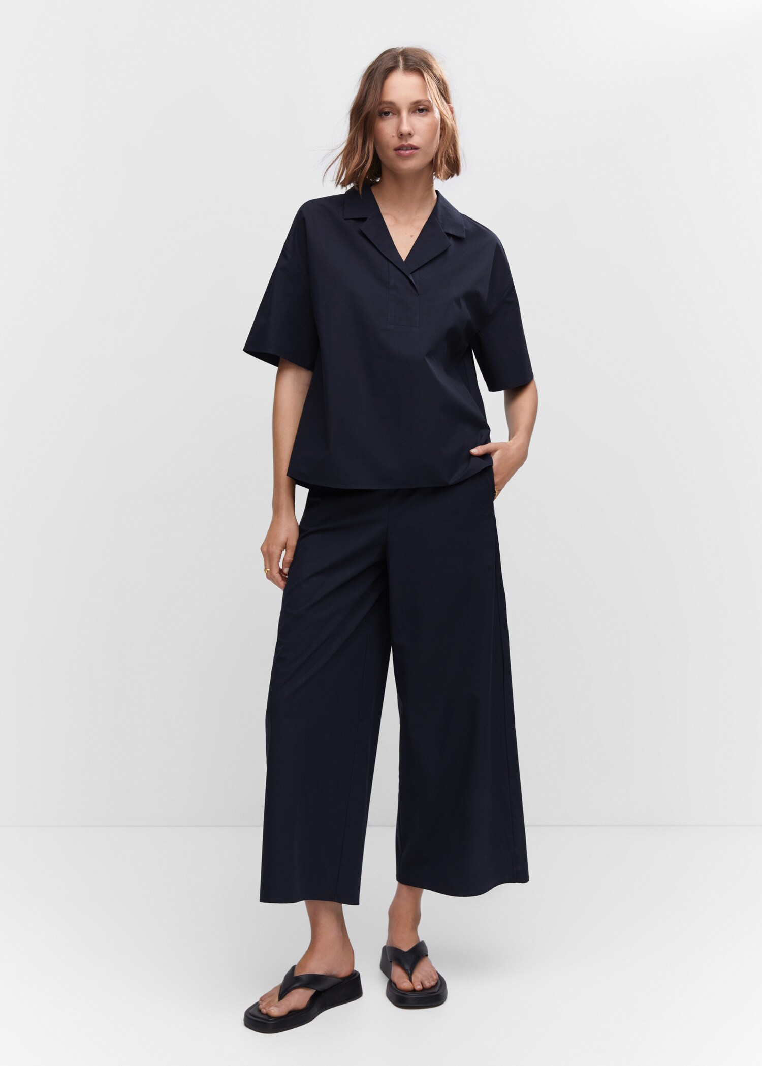 Short sleeved cotton shirt - General plane
