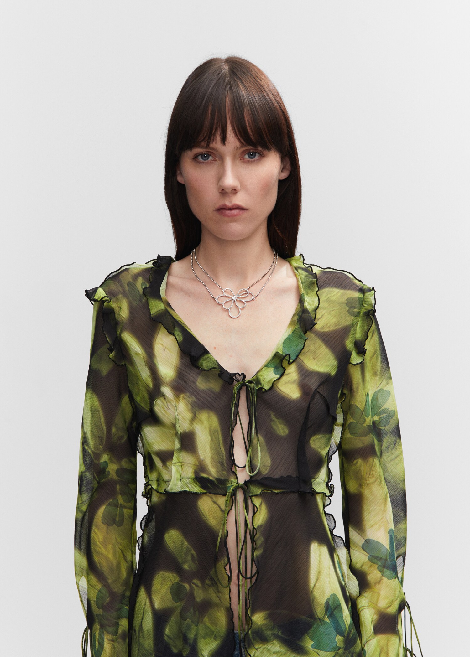 Collar pedra cristall - Pla general