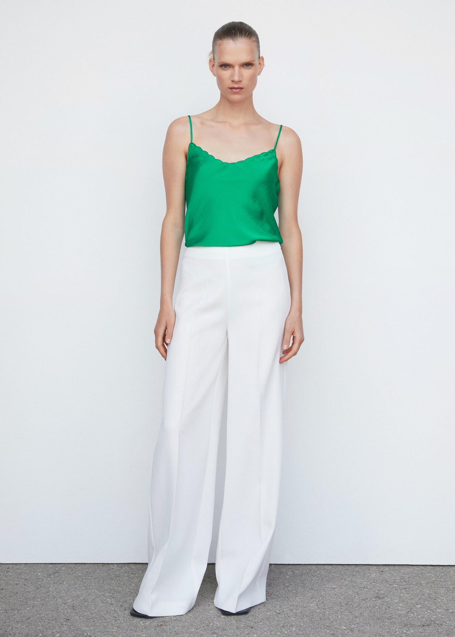 Satin lace top - General plane