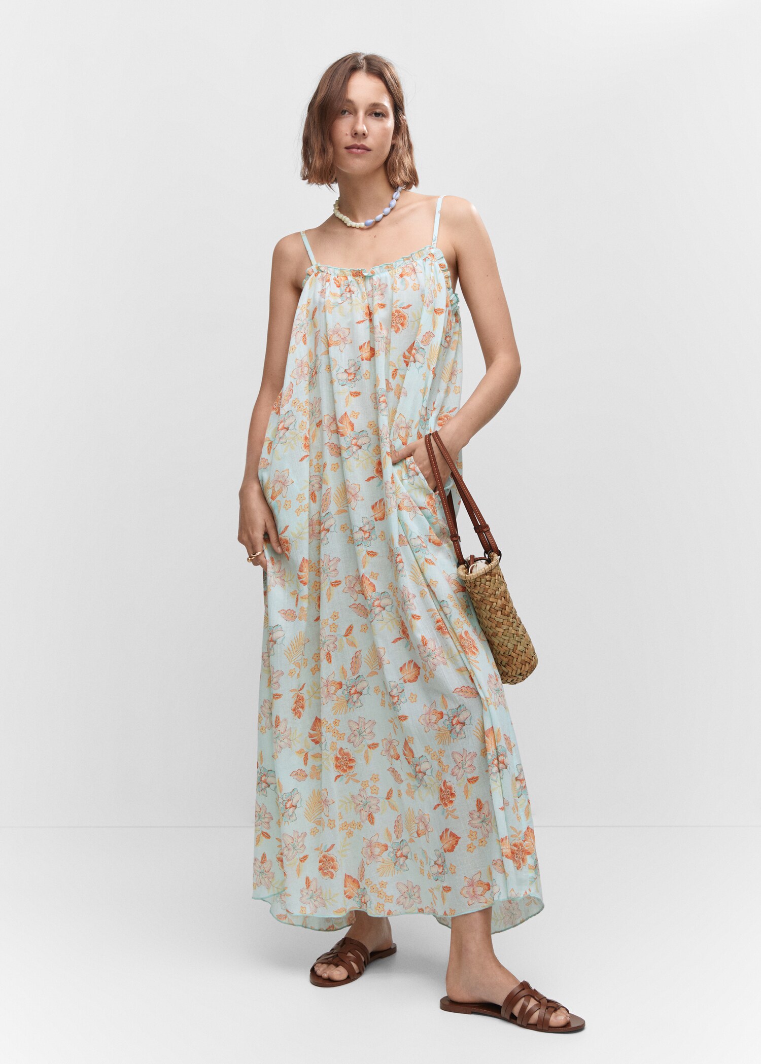 Long floral dress - General plane