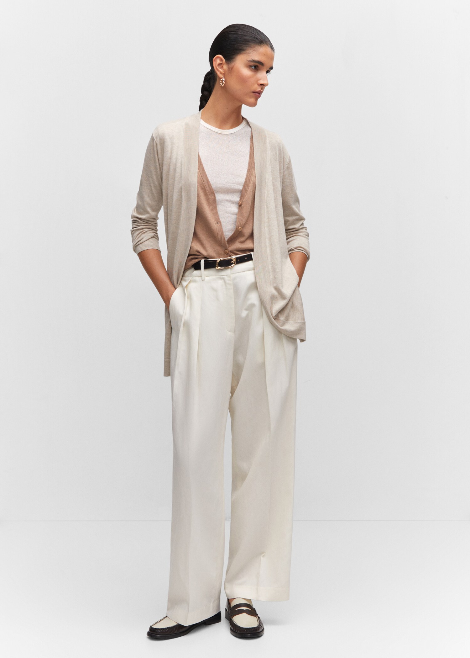 Cardigan maille fine - Plan général
