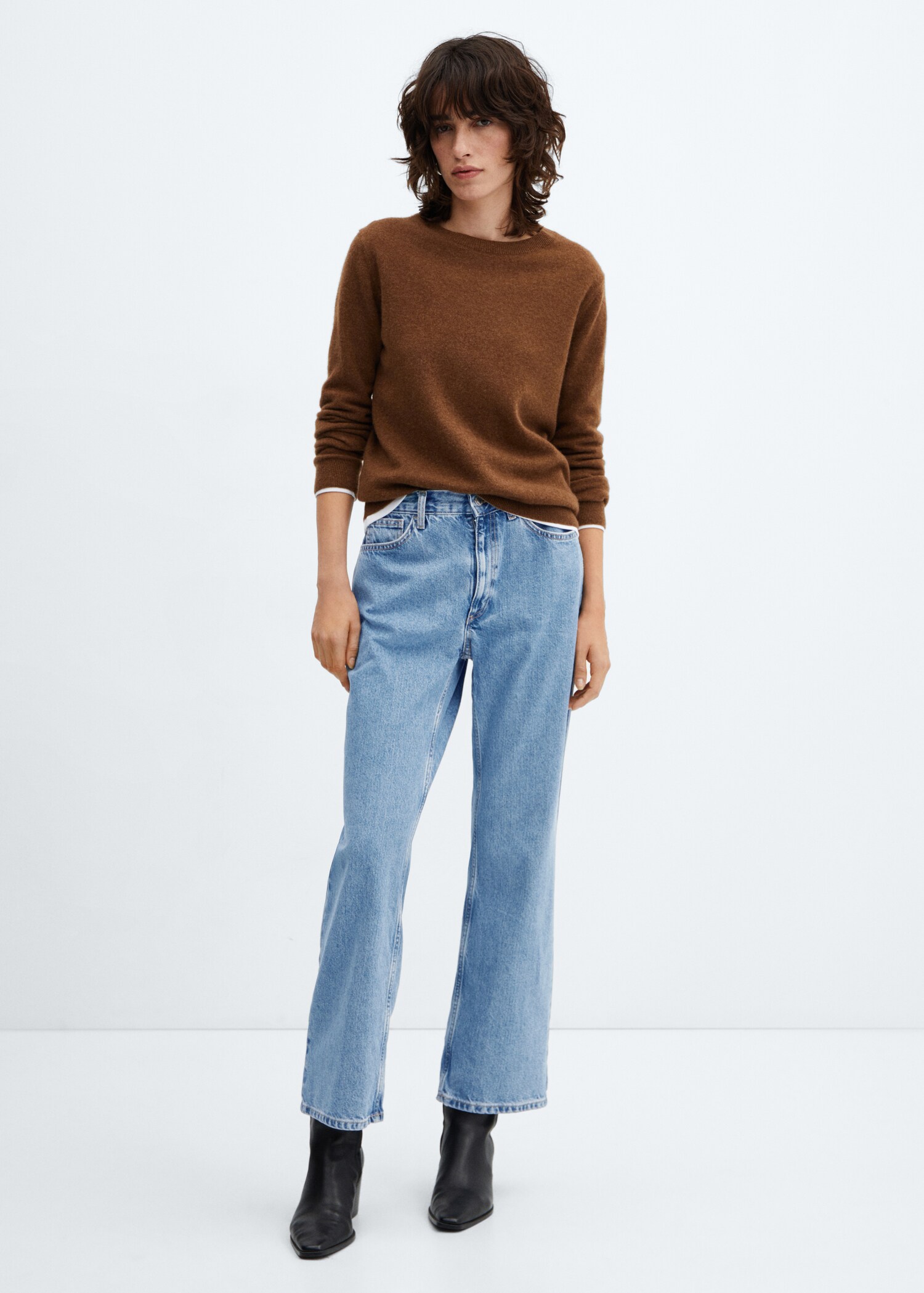 Mid-rise straight jeans - General plane