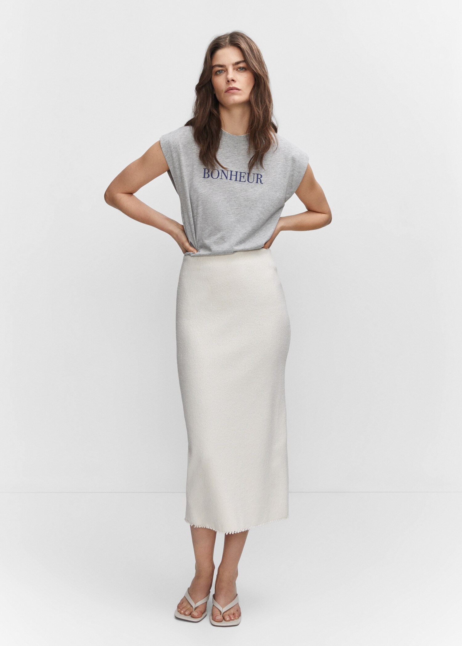 Message cotton T-shirt - General plane