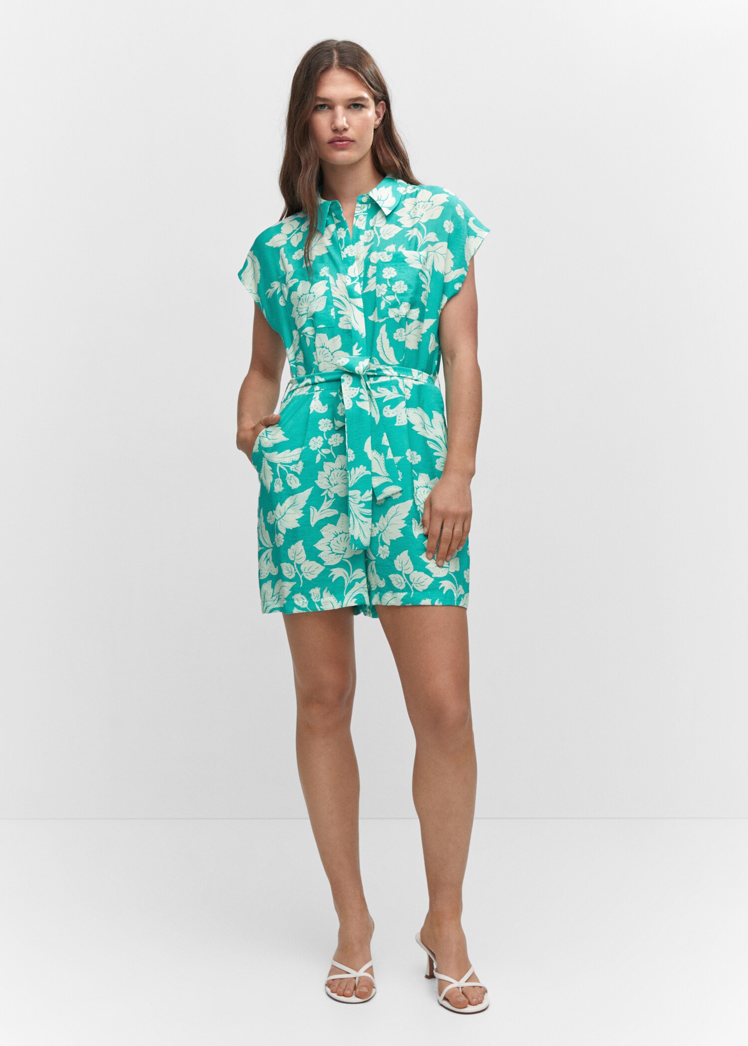 Granota estampat floral llaç - Pla general