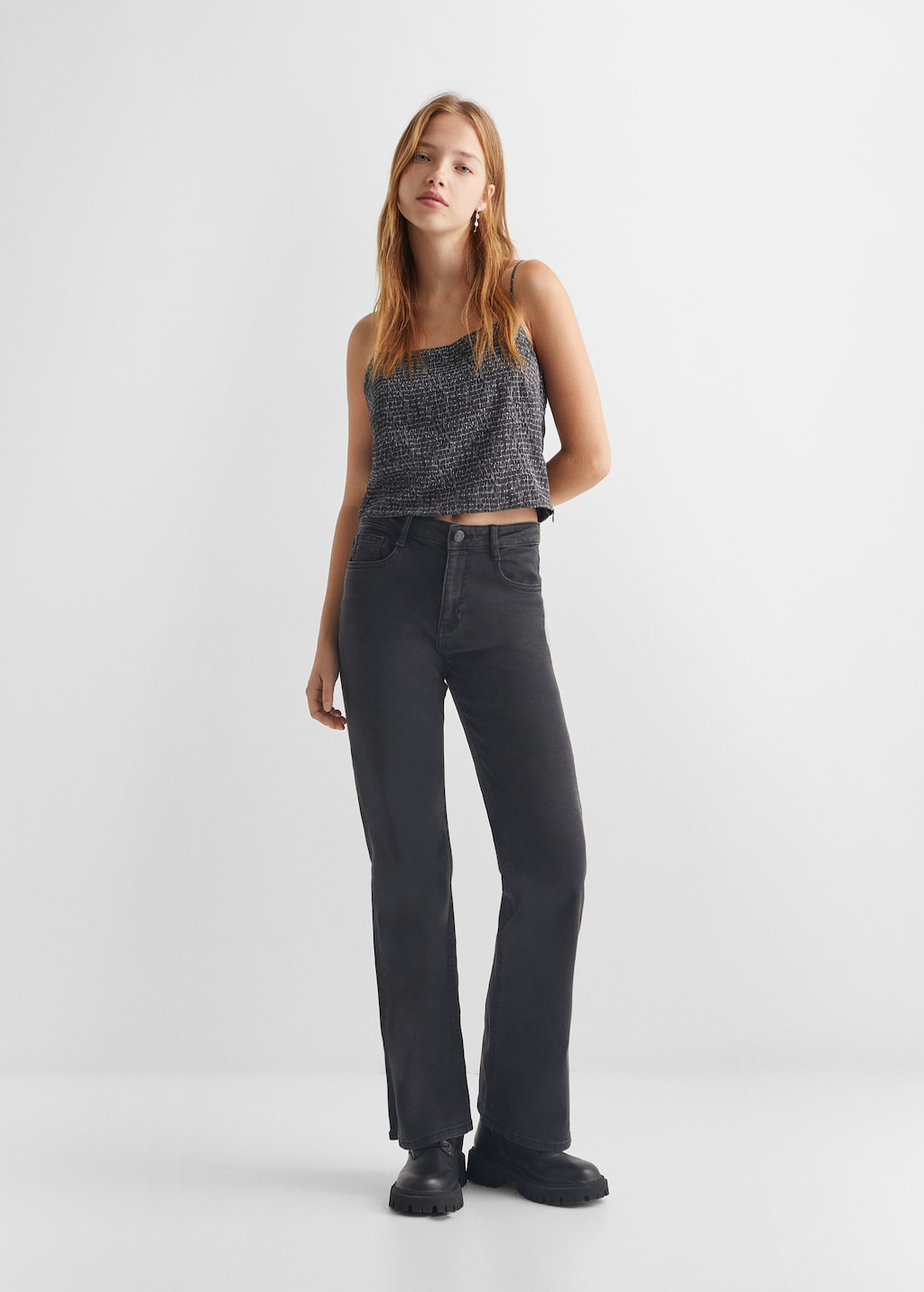 Knitted top with knot detail - Women | MANGO OUTLET USA