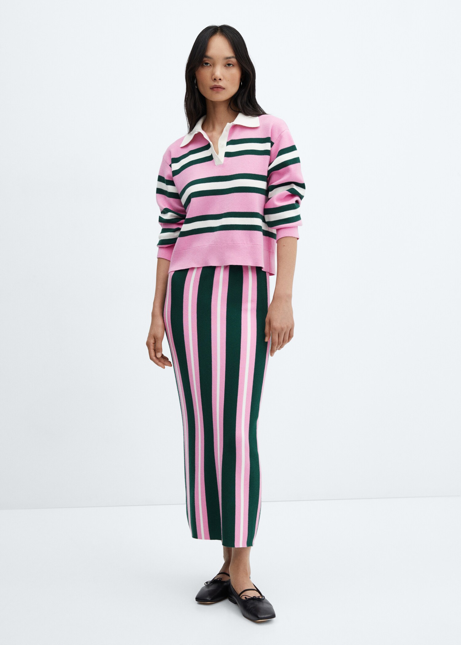 Gonna maglia righe - Piano generale