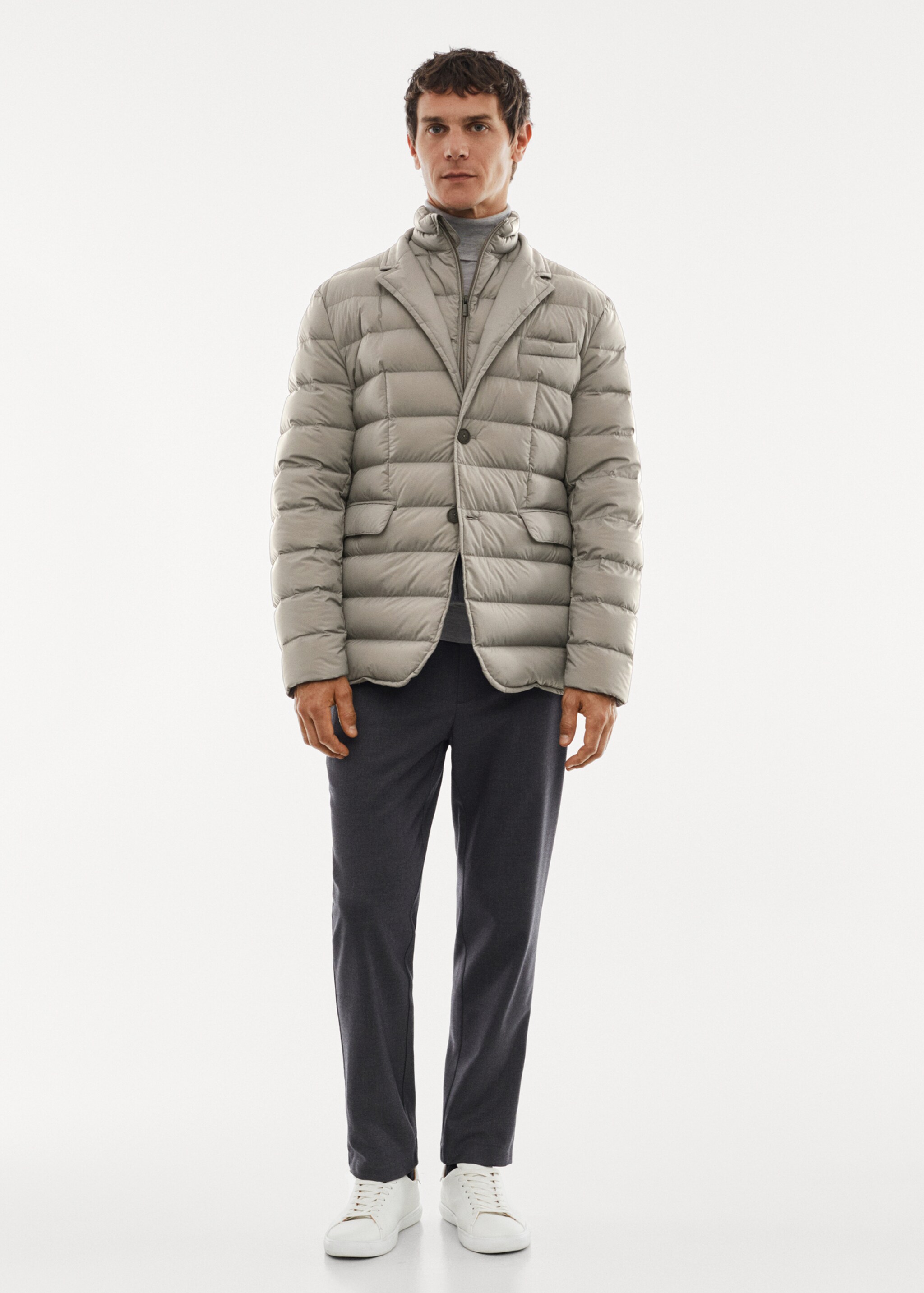 Water-repellent padded anorak - General plane