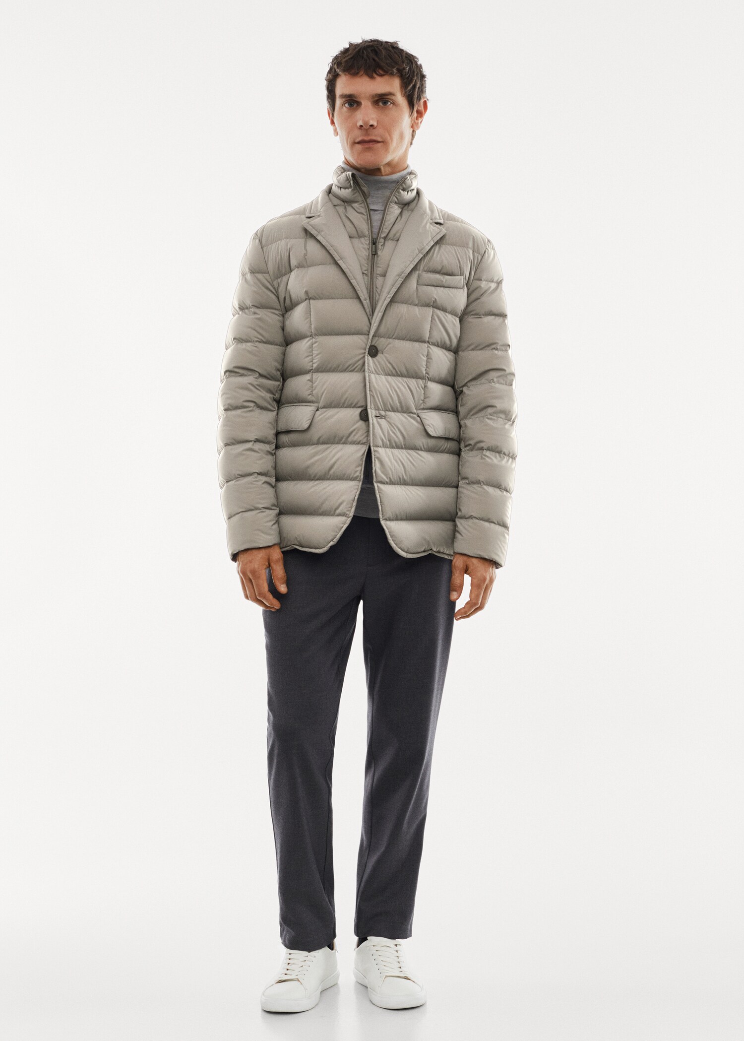 Water-repellent padded anorak - General plane