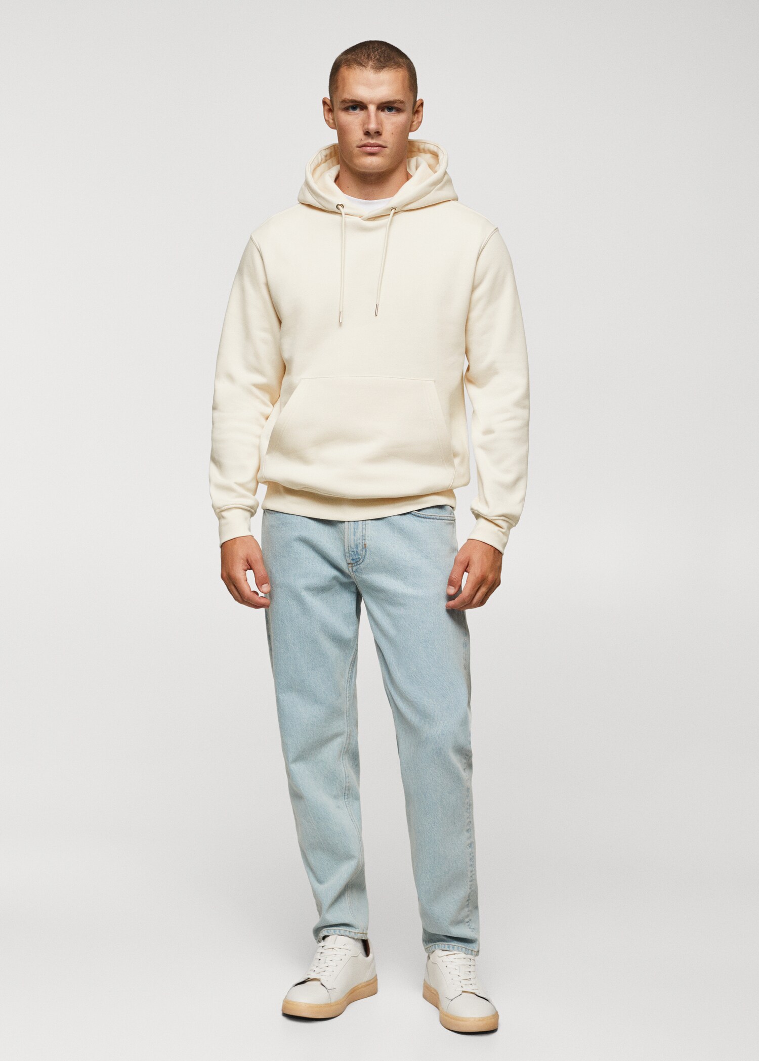 Cotton kangaroo-hooded sweatshirt - General plane