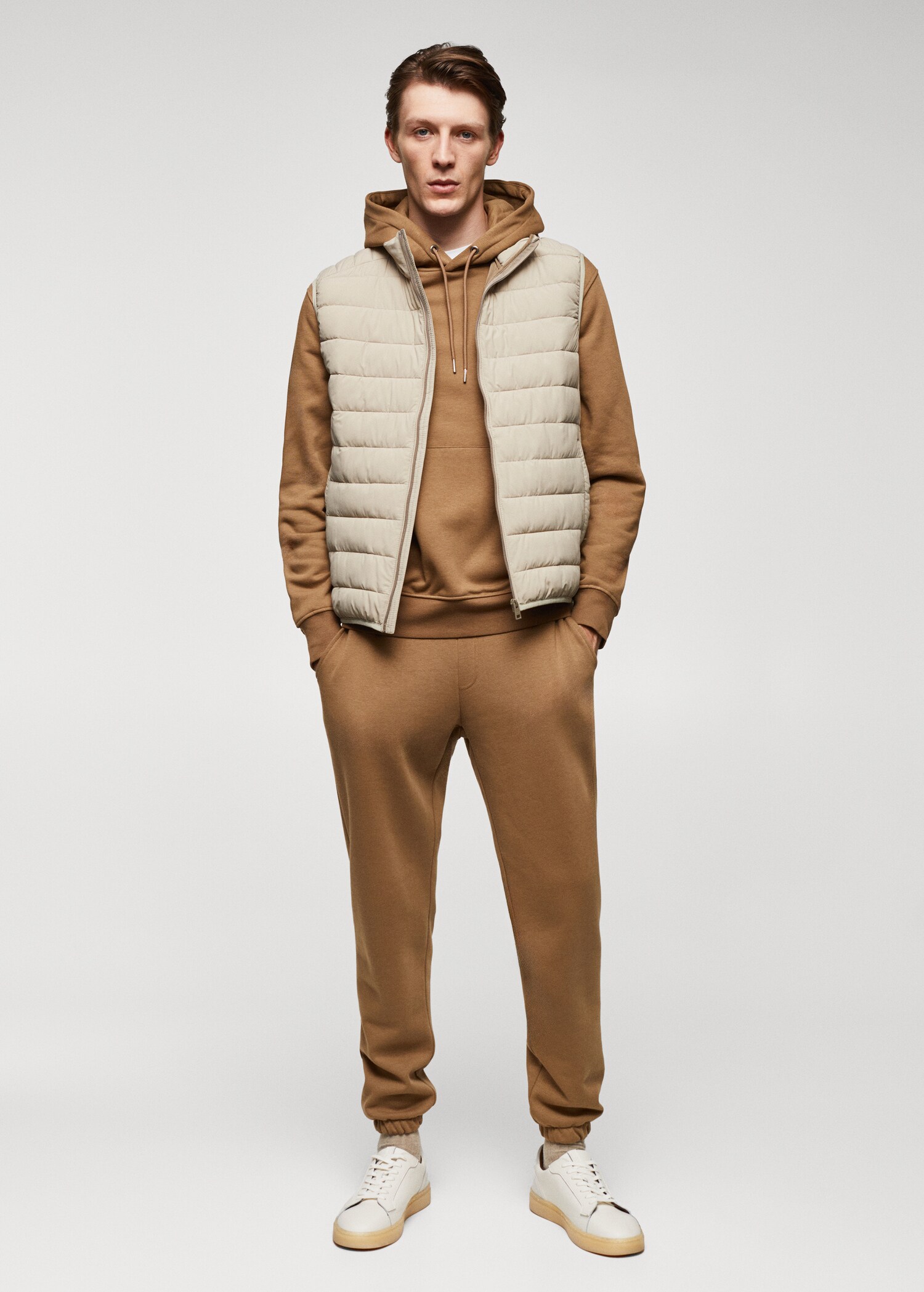 Cotton kangaroo-hooded sweatshirt - General plane