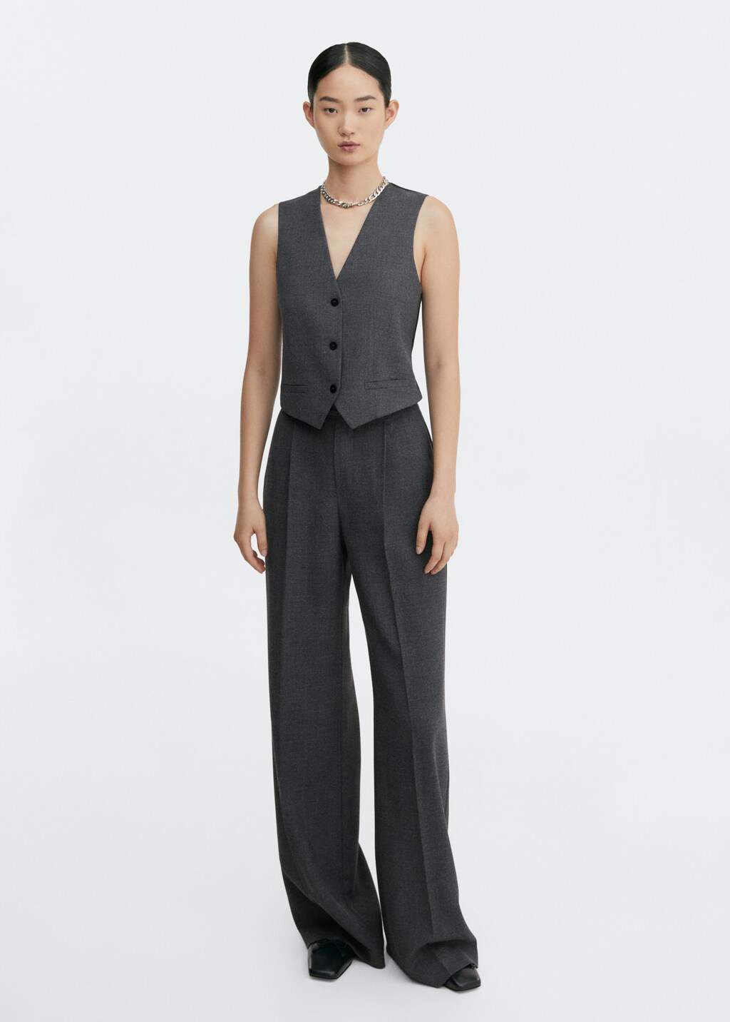 Structured suit waistcoat