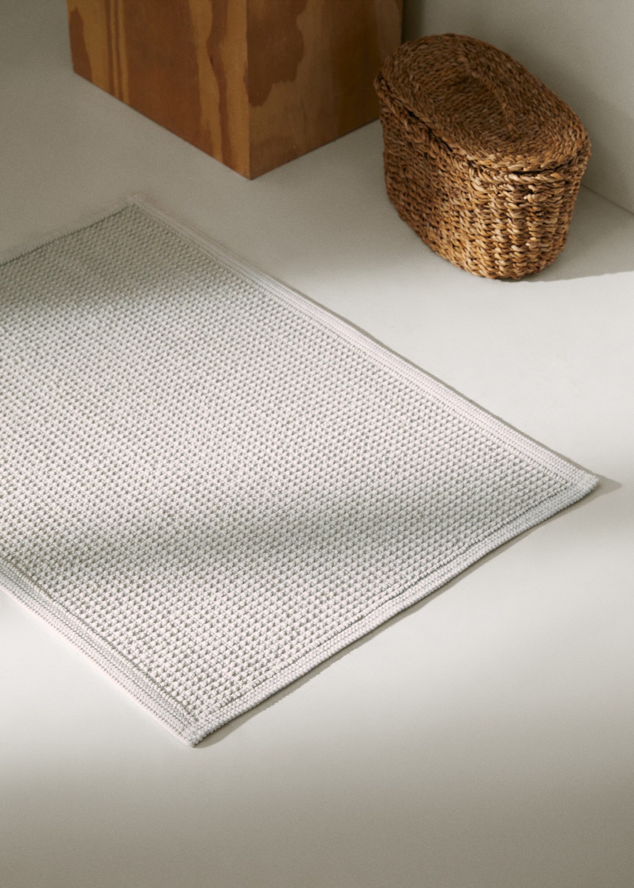 Textured 100% cotton rug - General plane