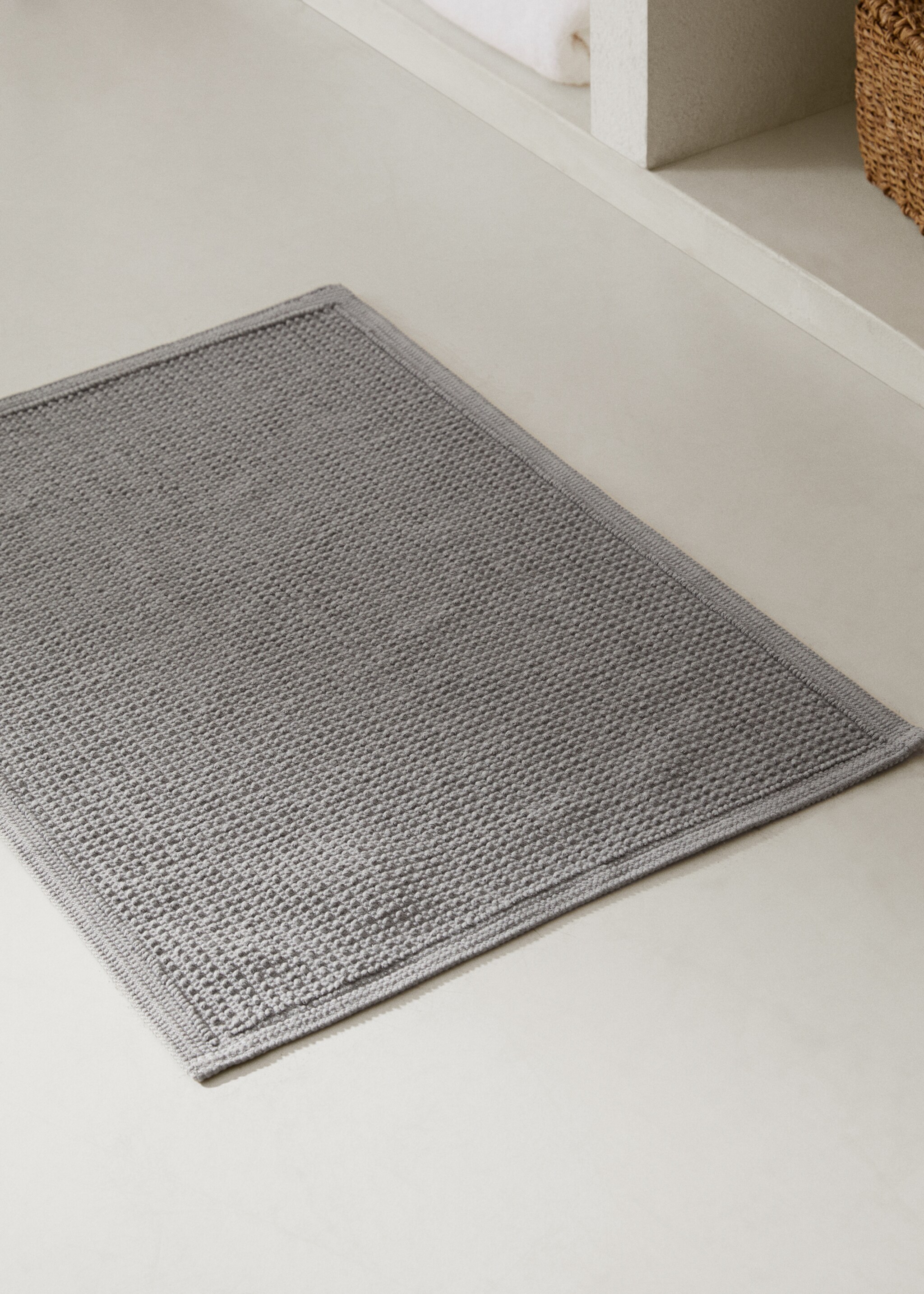 Textured 100% cotton rug - General plane