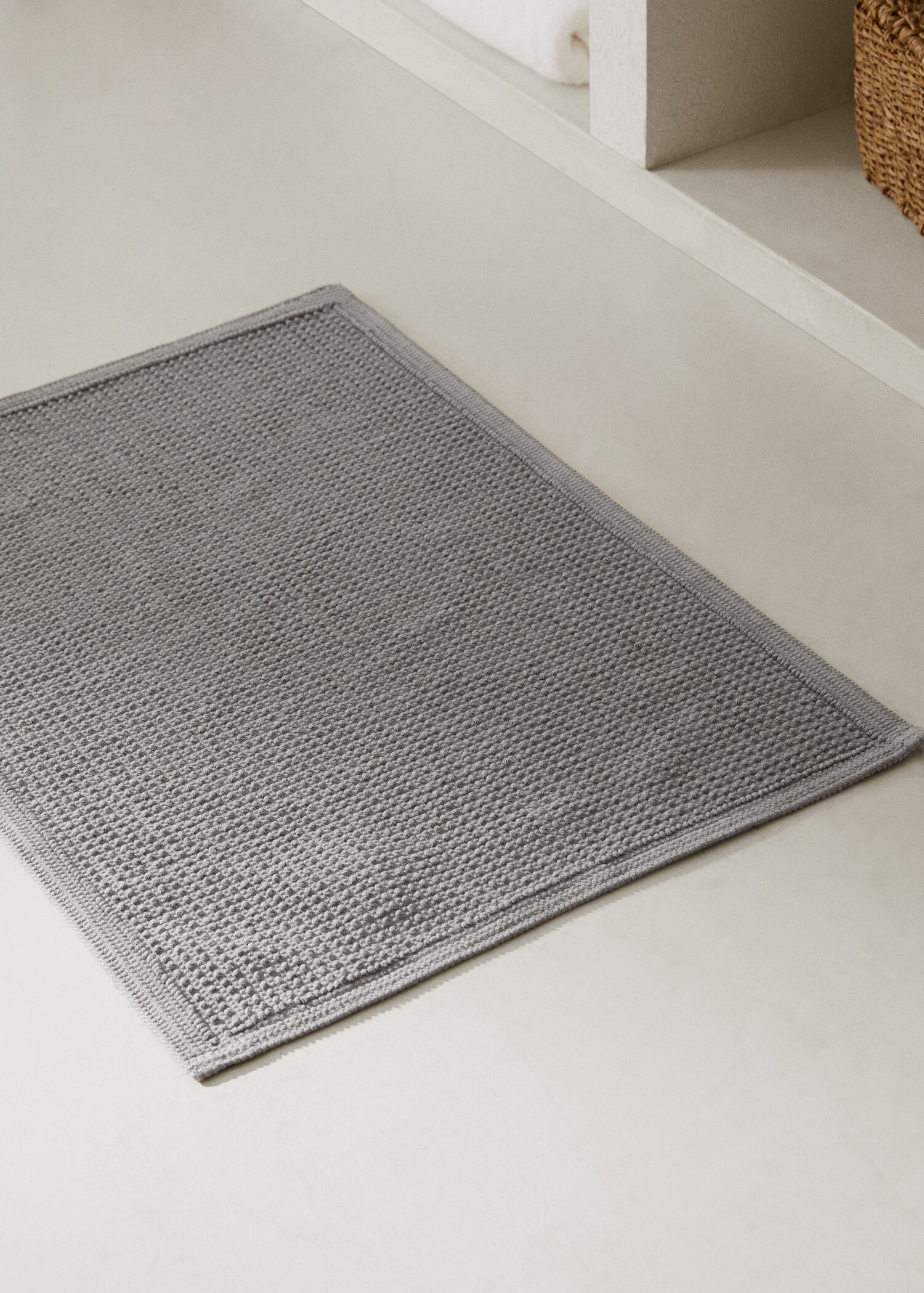Badteppich aus 100 % Baumwolle mit Textur - Allgemeine Ansicht