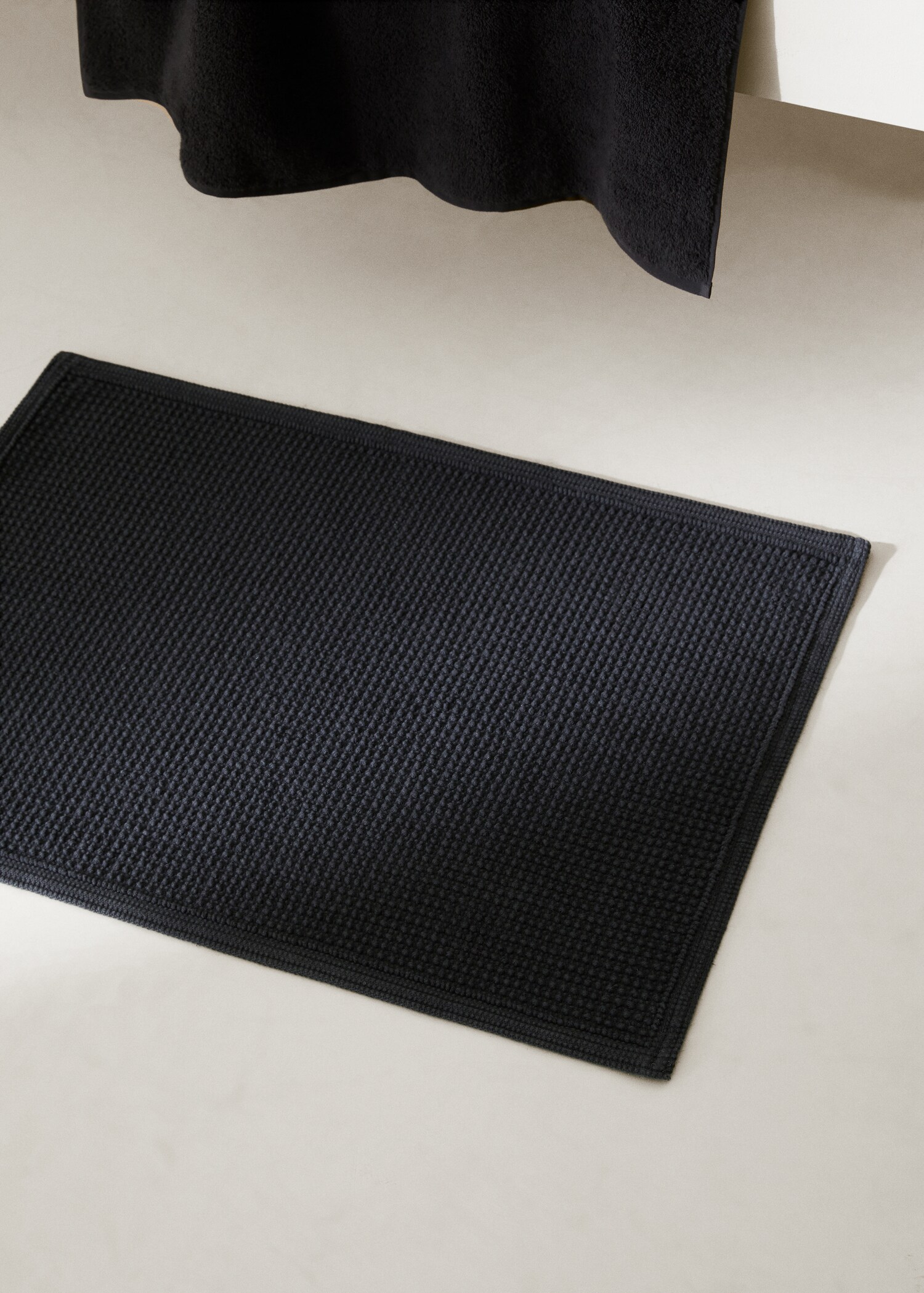 Tapis de bain 100% coton texturé - Plan général