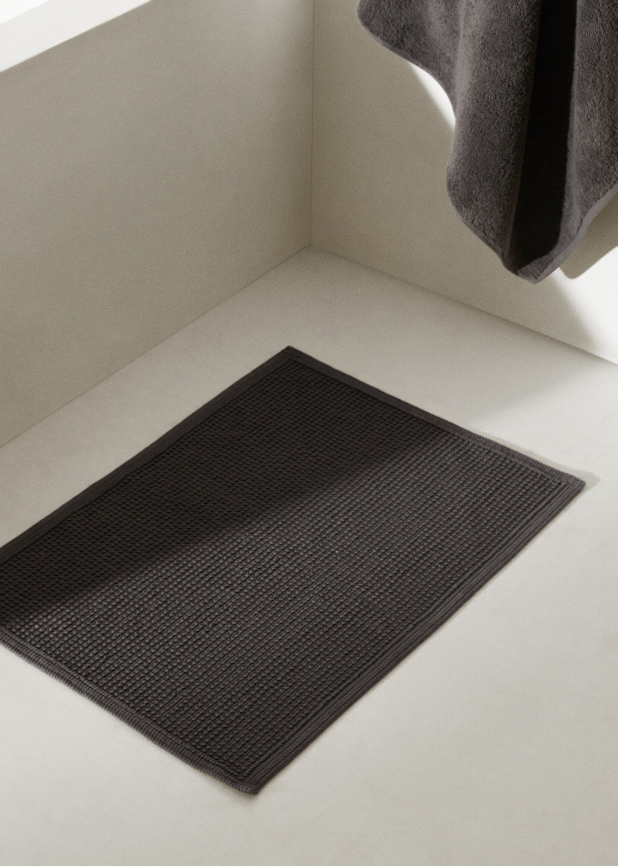 Textured 100% cotton rug - General plane