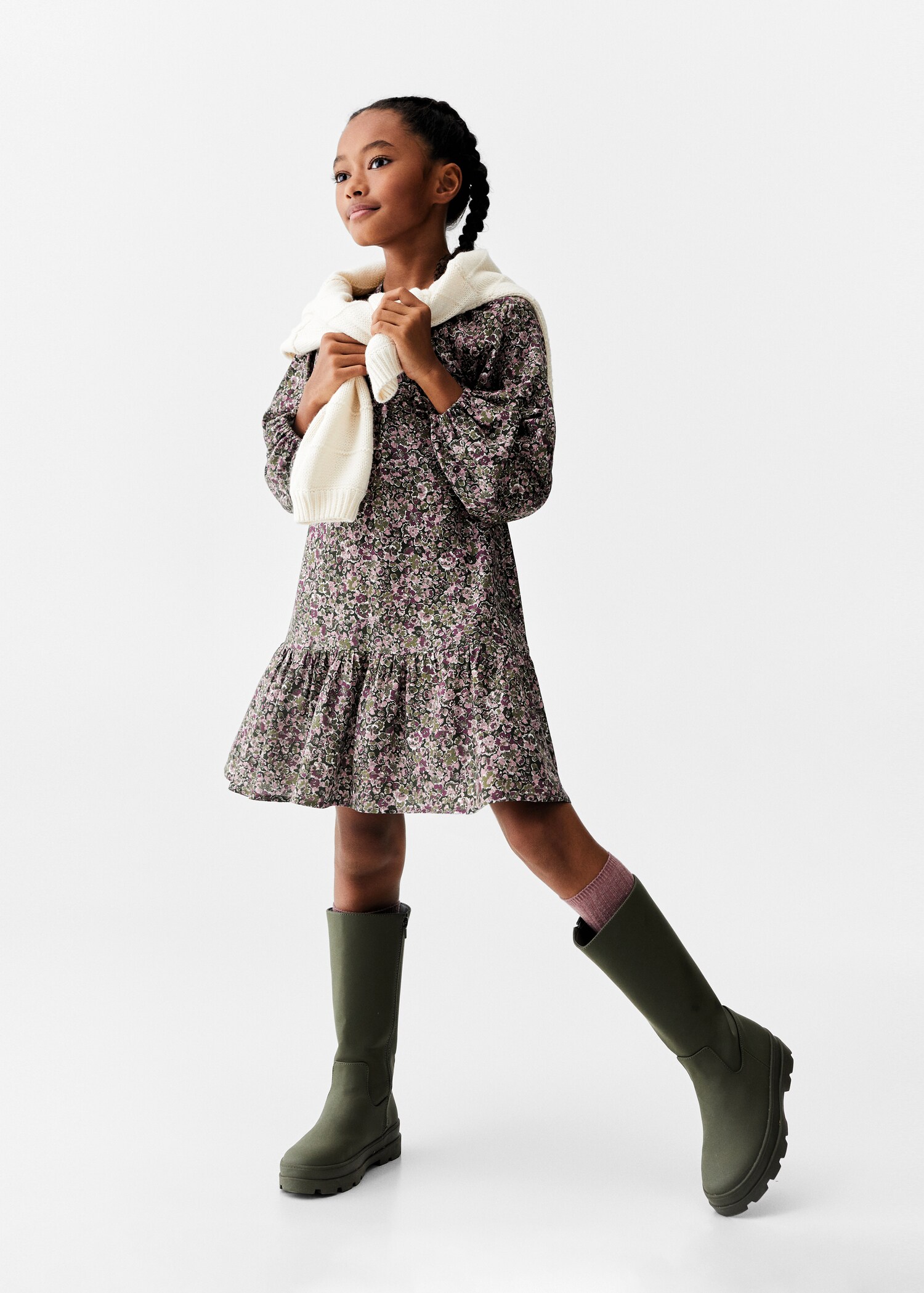 Robe à imprimé fleurs - Plan général
