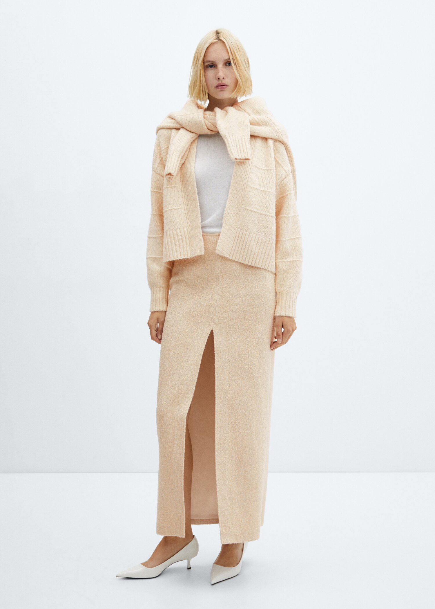 Decorative seams cardigan - General plane