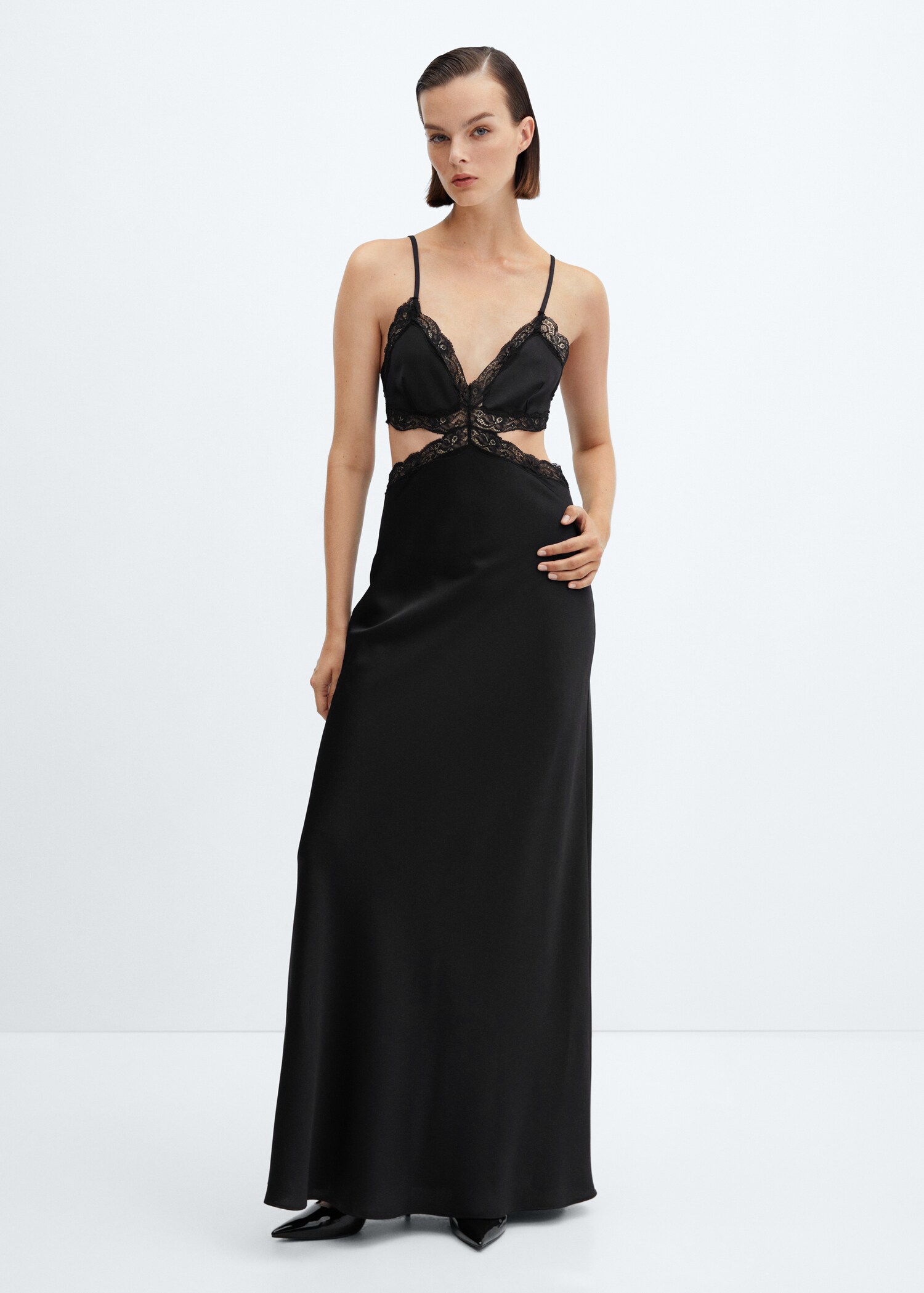 Slip dress with slit - General plane