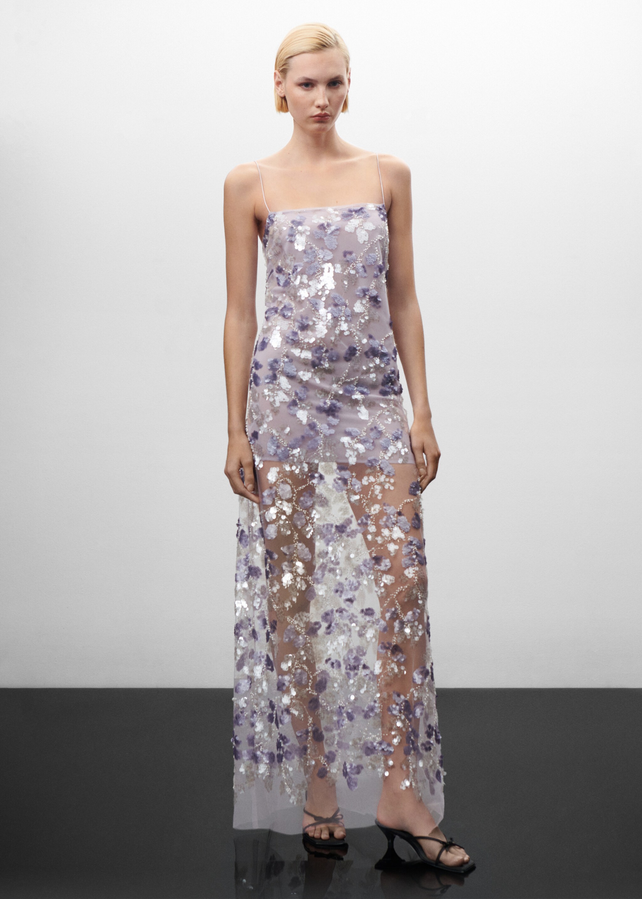 Sequin embroidered dress - General plane
