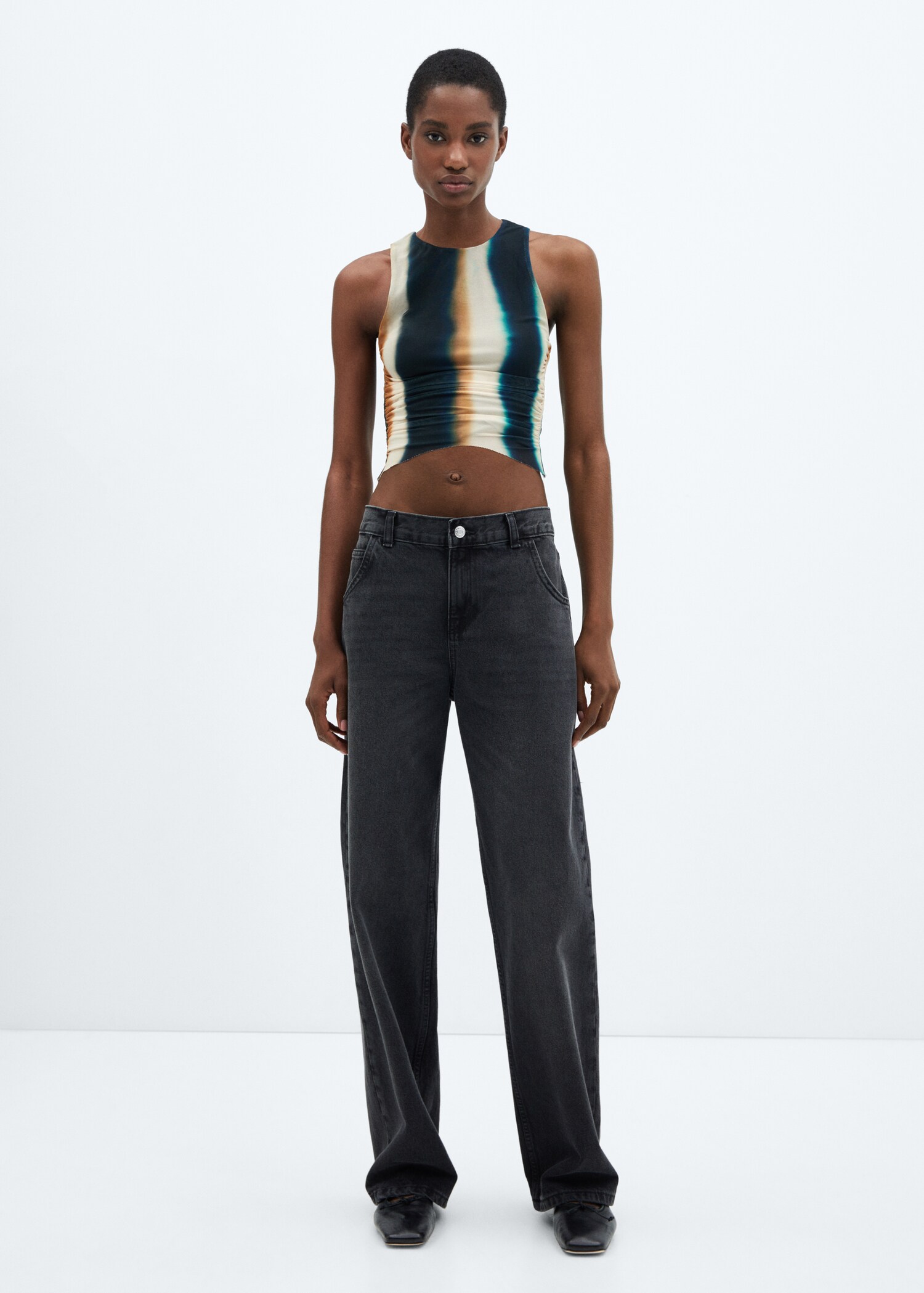 Tie-dye mesh top - General plane