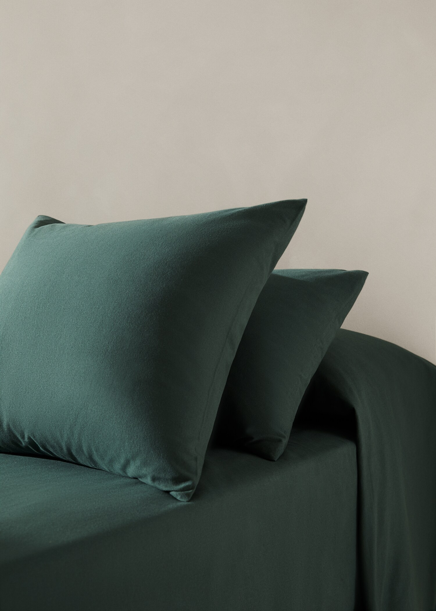 Plain flannel pillow case 45x110cm - General plane
