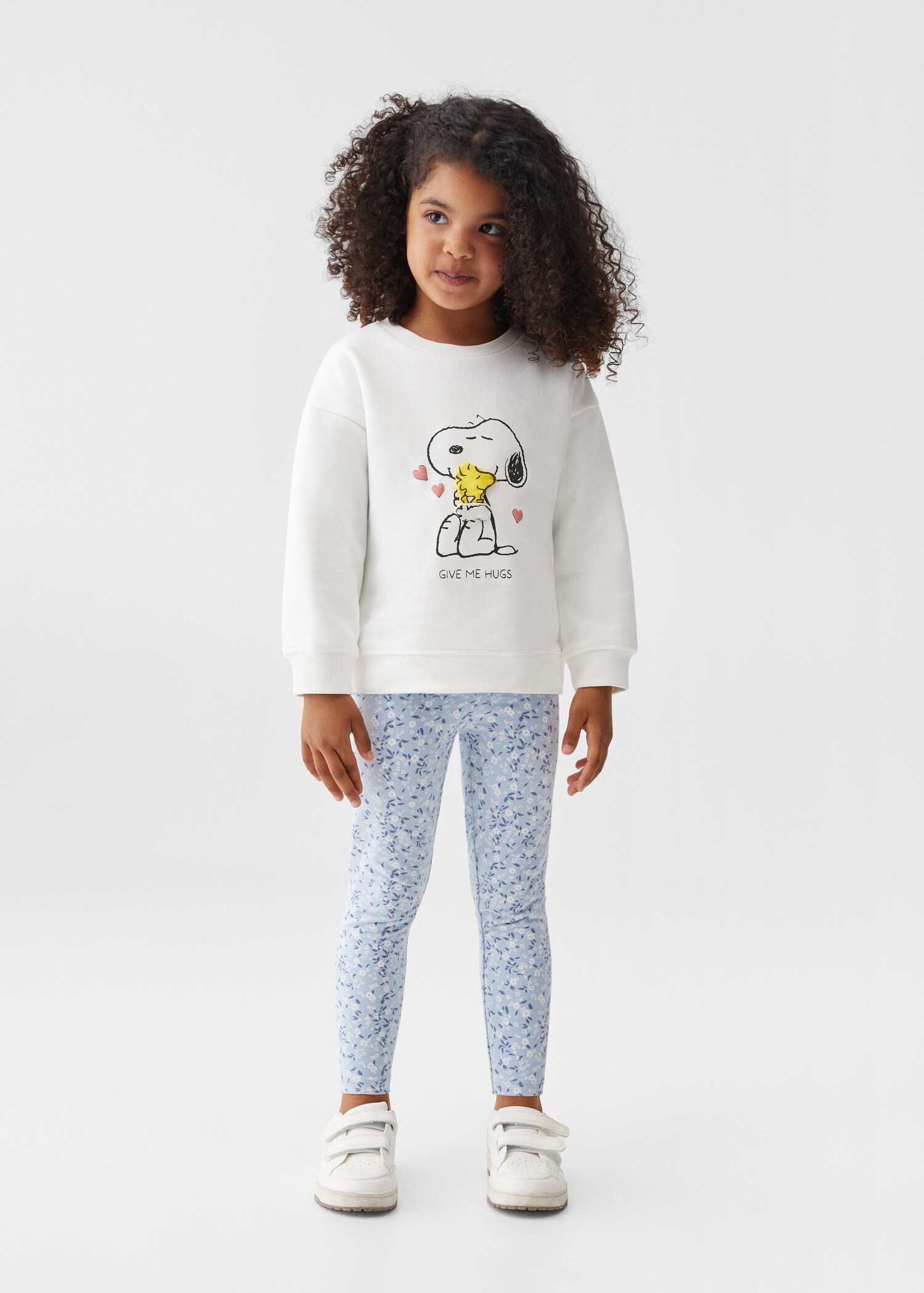 Printed cotton leggings - General plane