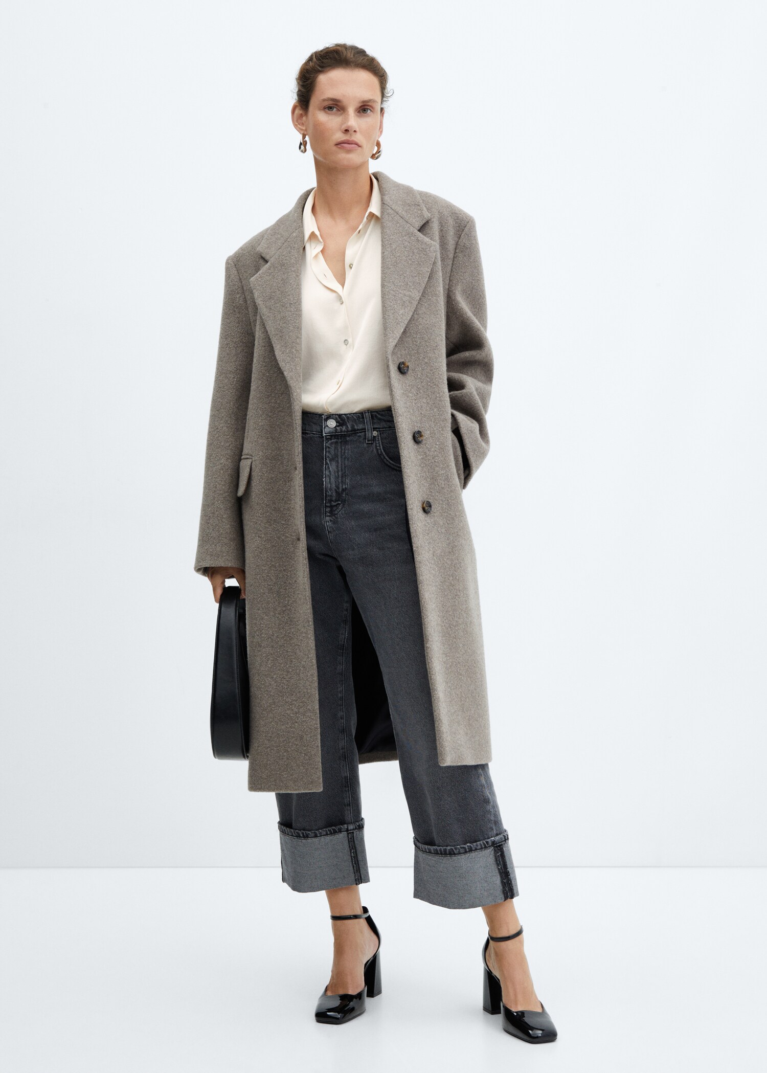 Chemise manches courtes boutons - Plan général