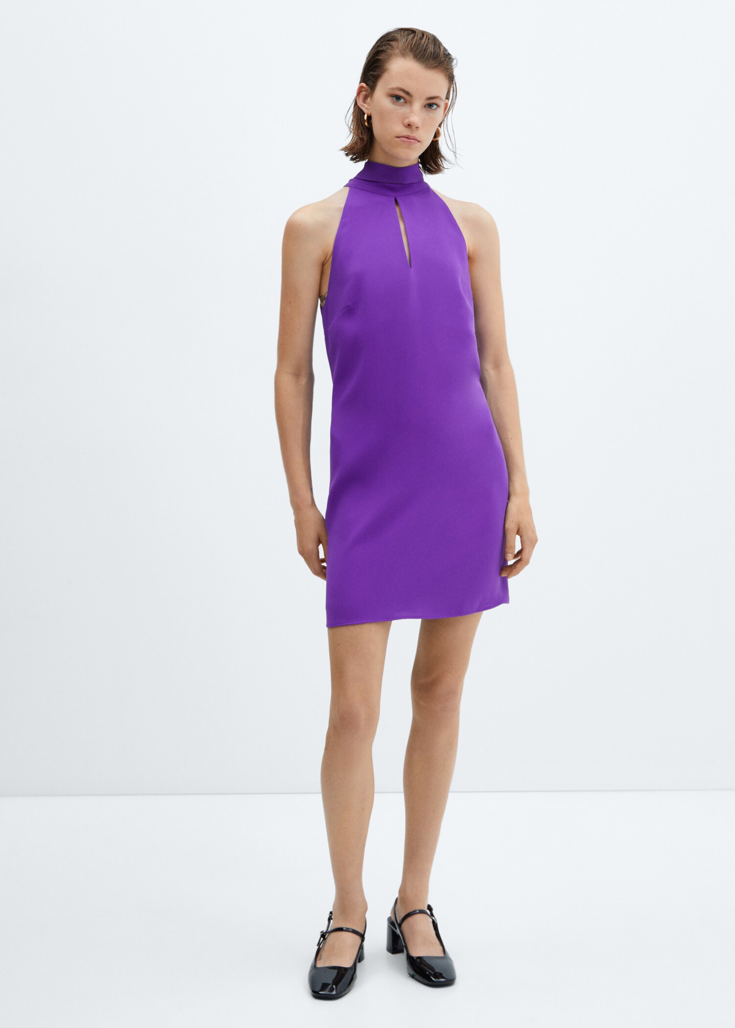 Halter-neck dress with bow - General plane