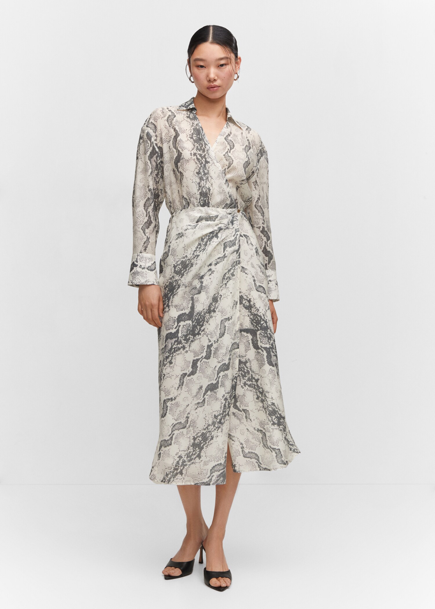 Robe Lyocell en imprimé serpent - Plan général