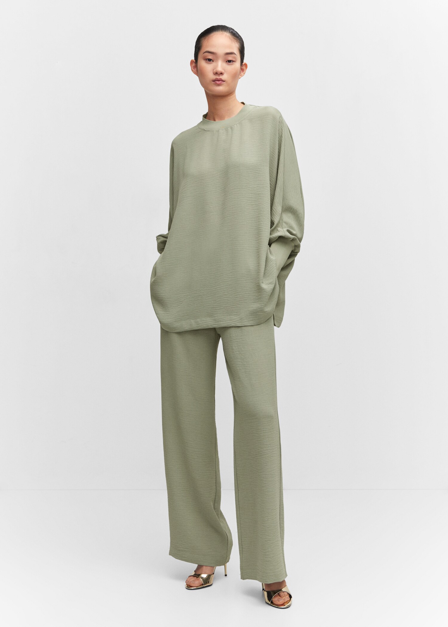 Dessuadora oversize textura - Pla general