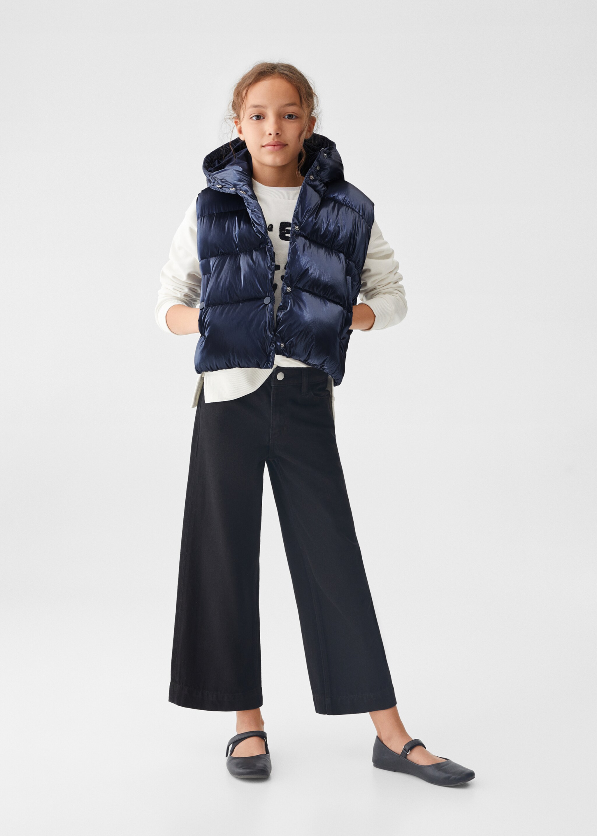 Gilet matelassé à capuche - Plan général