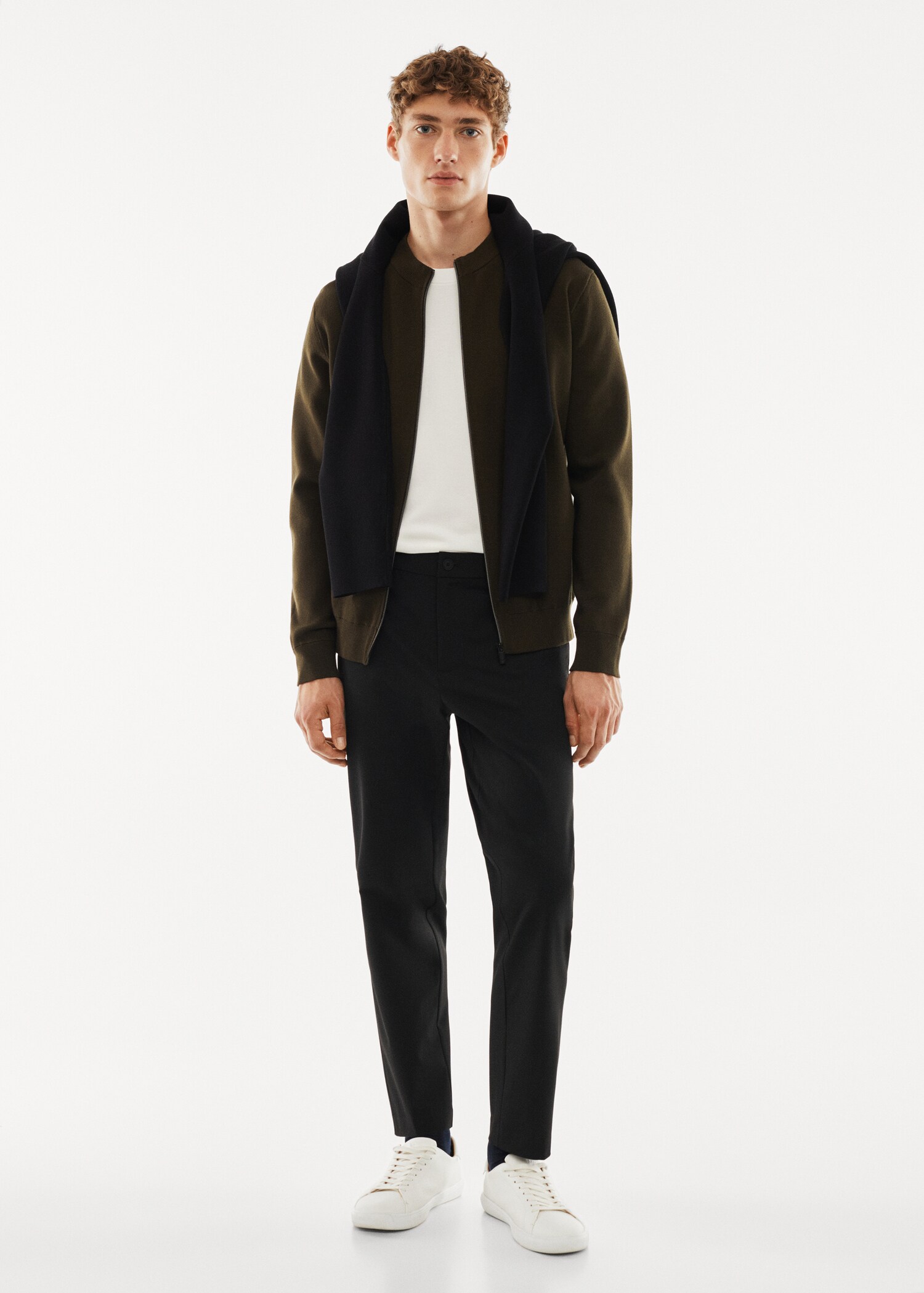 Thermoregulating zipped cardigan - General plane